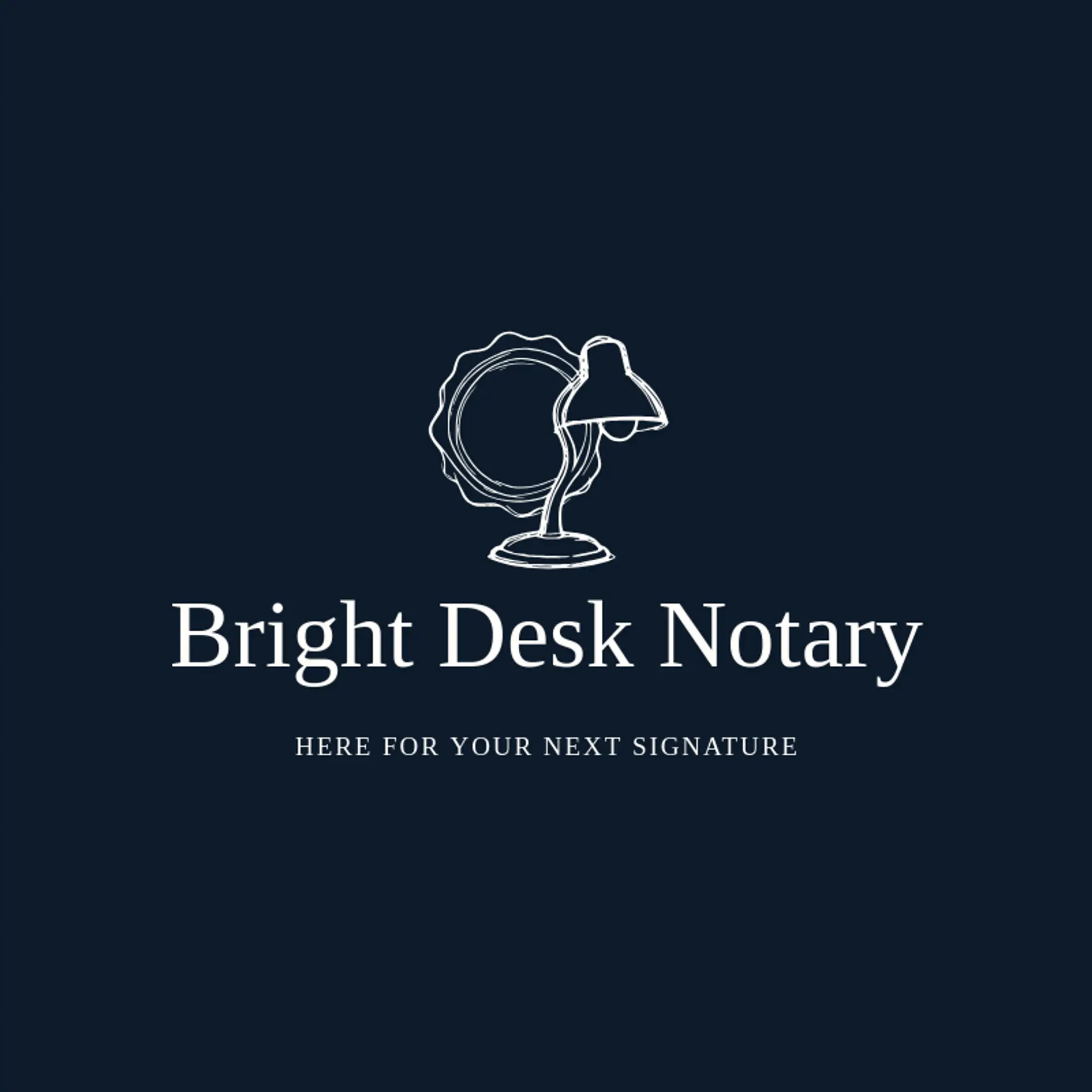 Bright Desk Notary logo for notary public