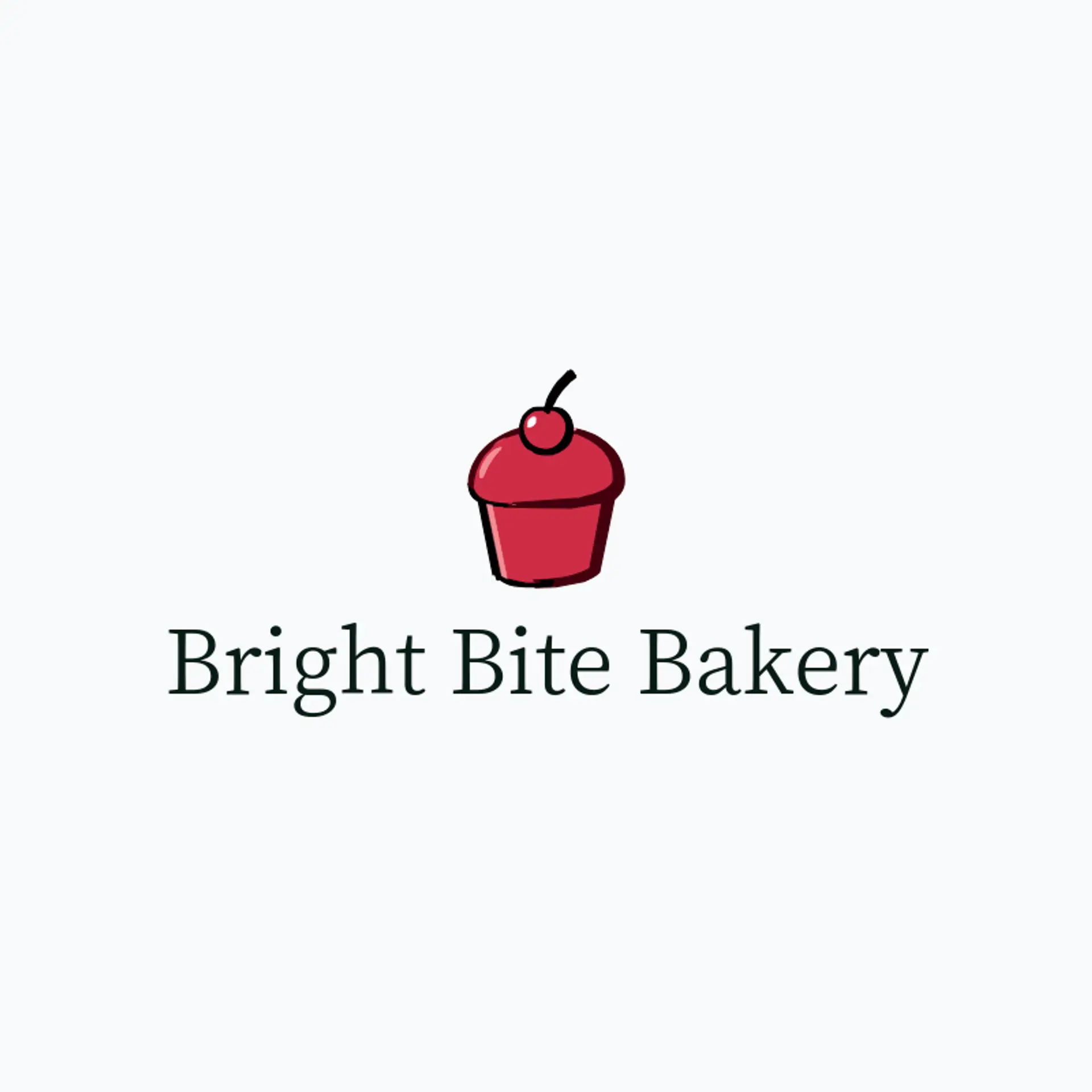Bright Bite Bakery logo for cherry