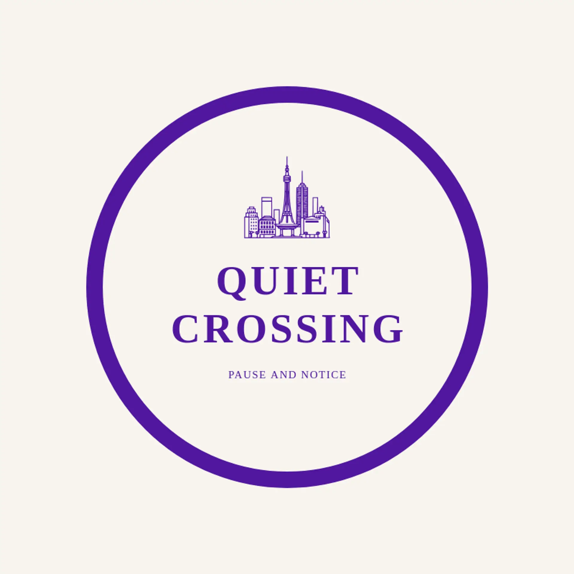 Quiet Crossing logo for tokyo