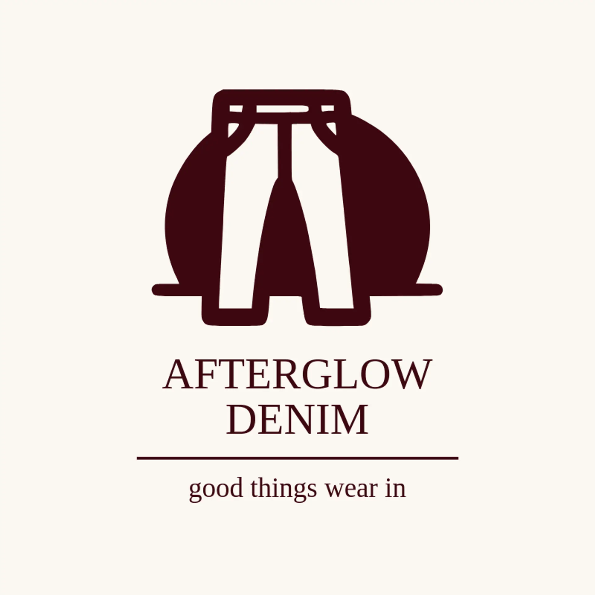 Afterglow Denim logo for apparel