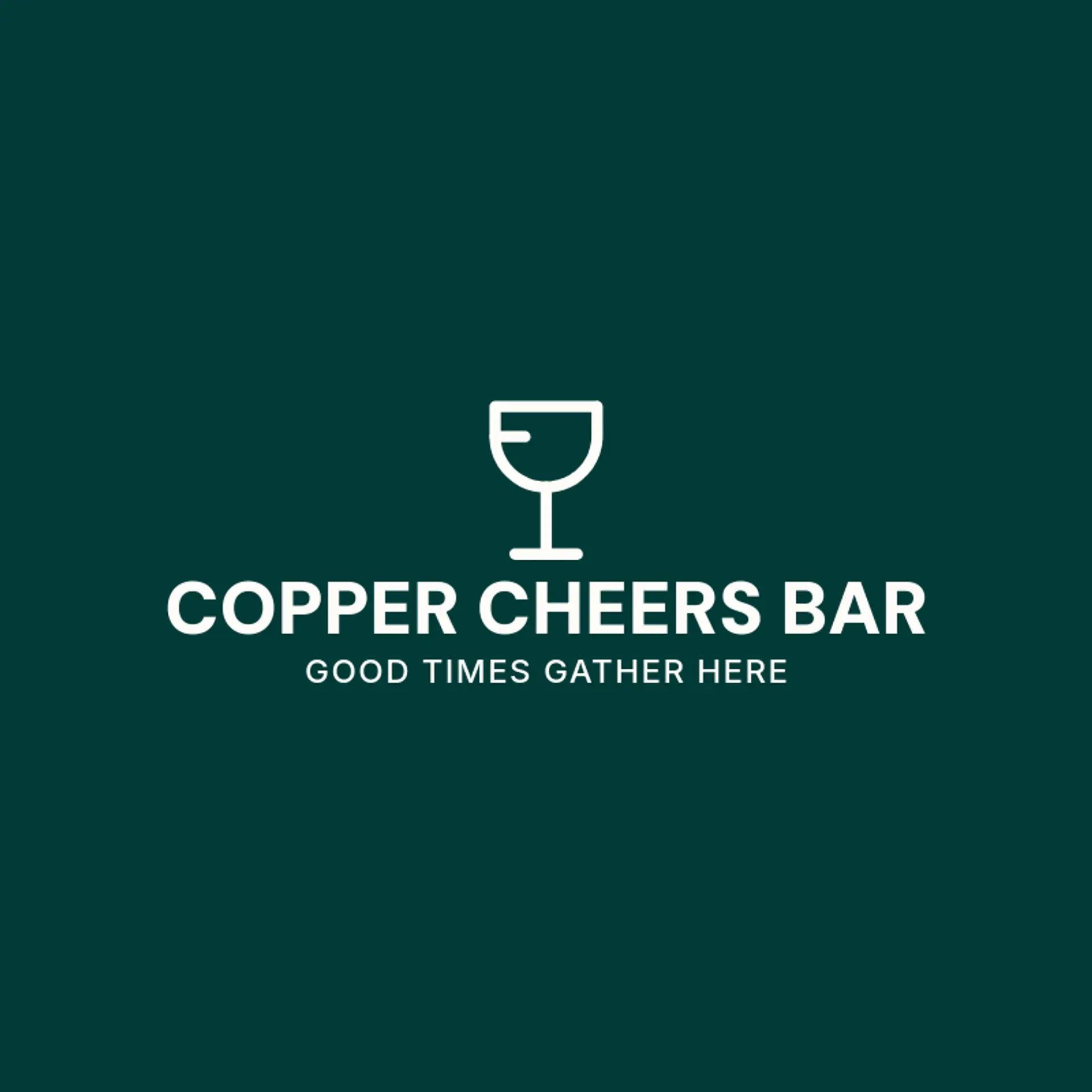 Copper Cheers Bar logo for cheers