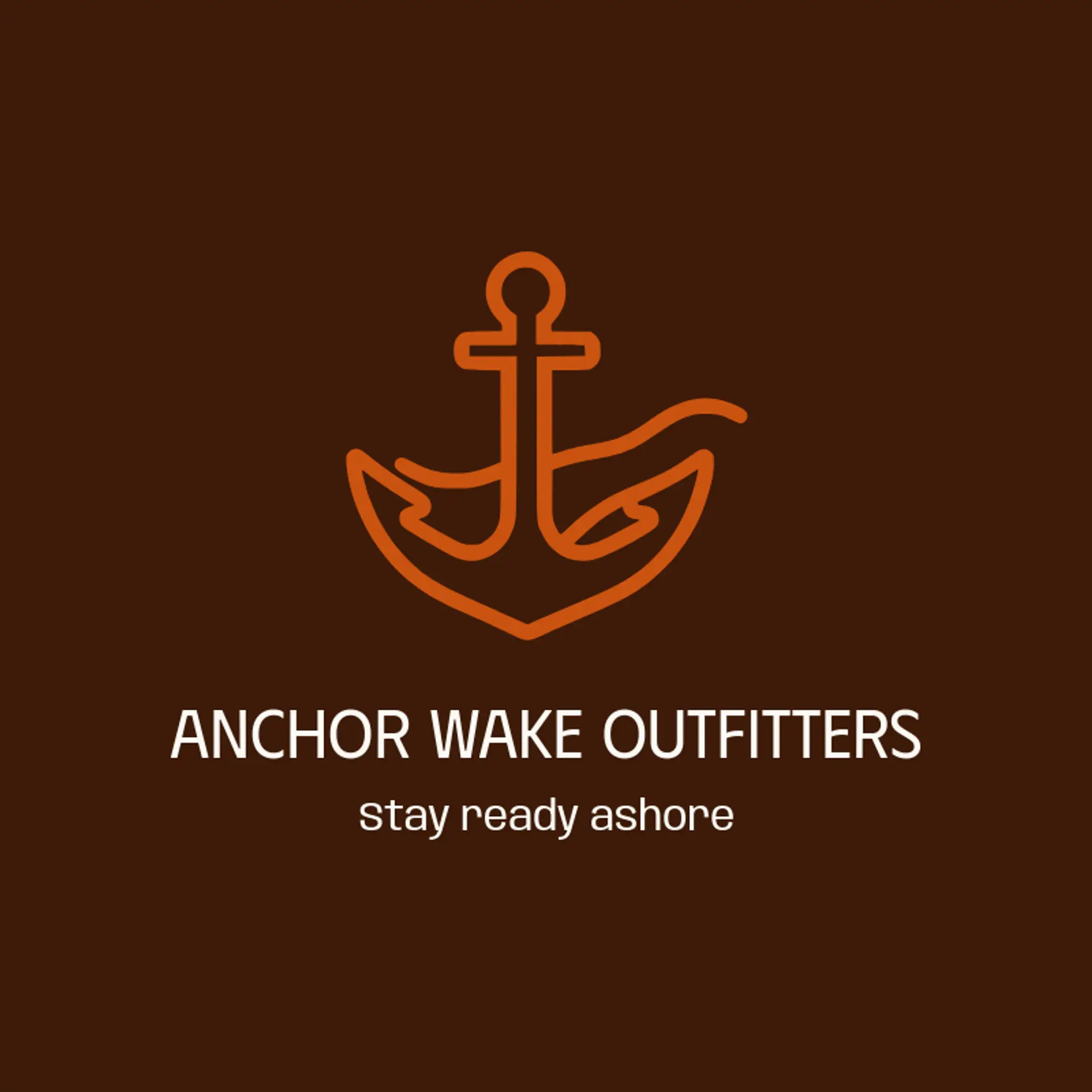 Anchor Wake Outfitters logo for pirate