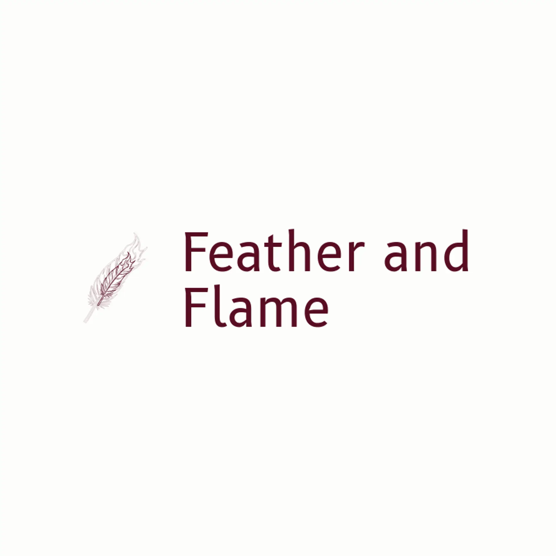 Feather and Flame logo for chicken