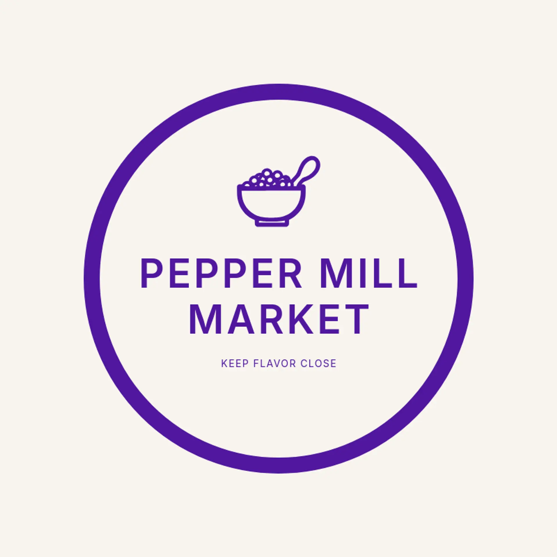 Pepper Mill Market logo for masala
