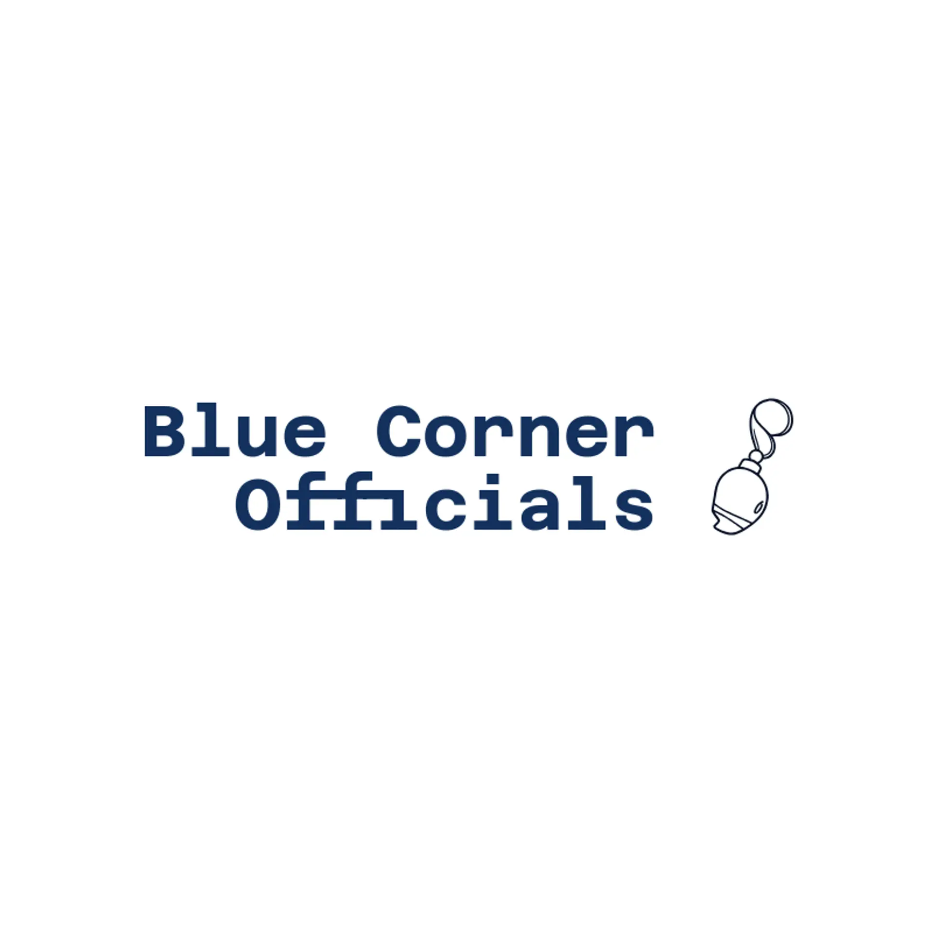 Blue Corner Officials logo for wrestling