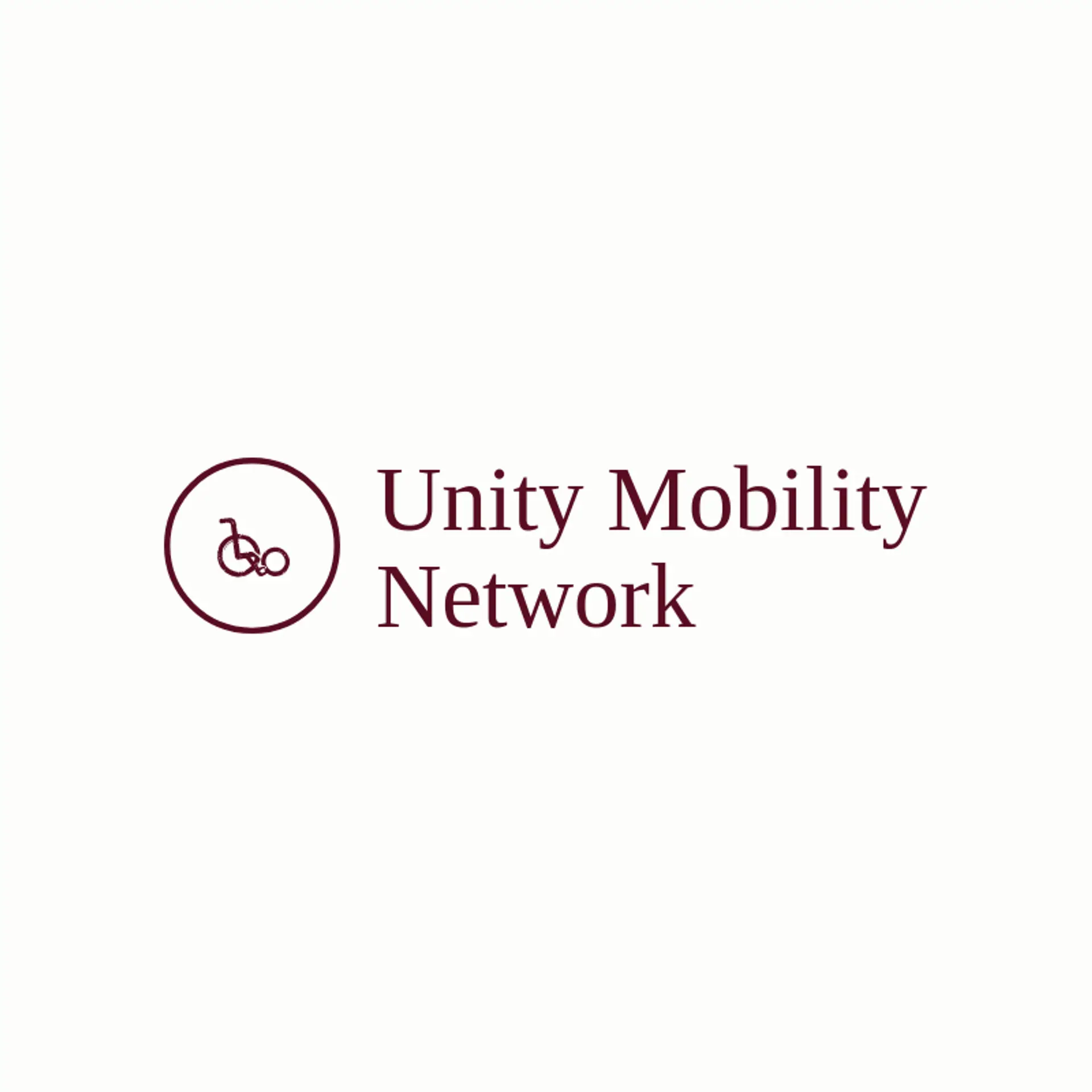 Unity Mobility Network logo for wheelchair