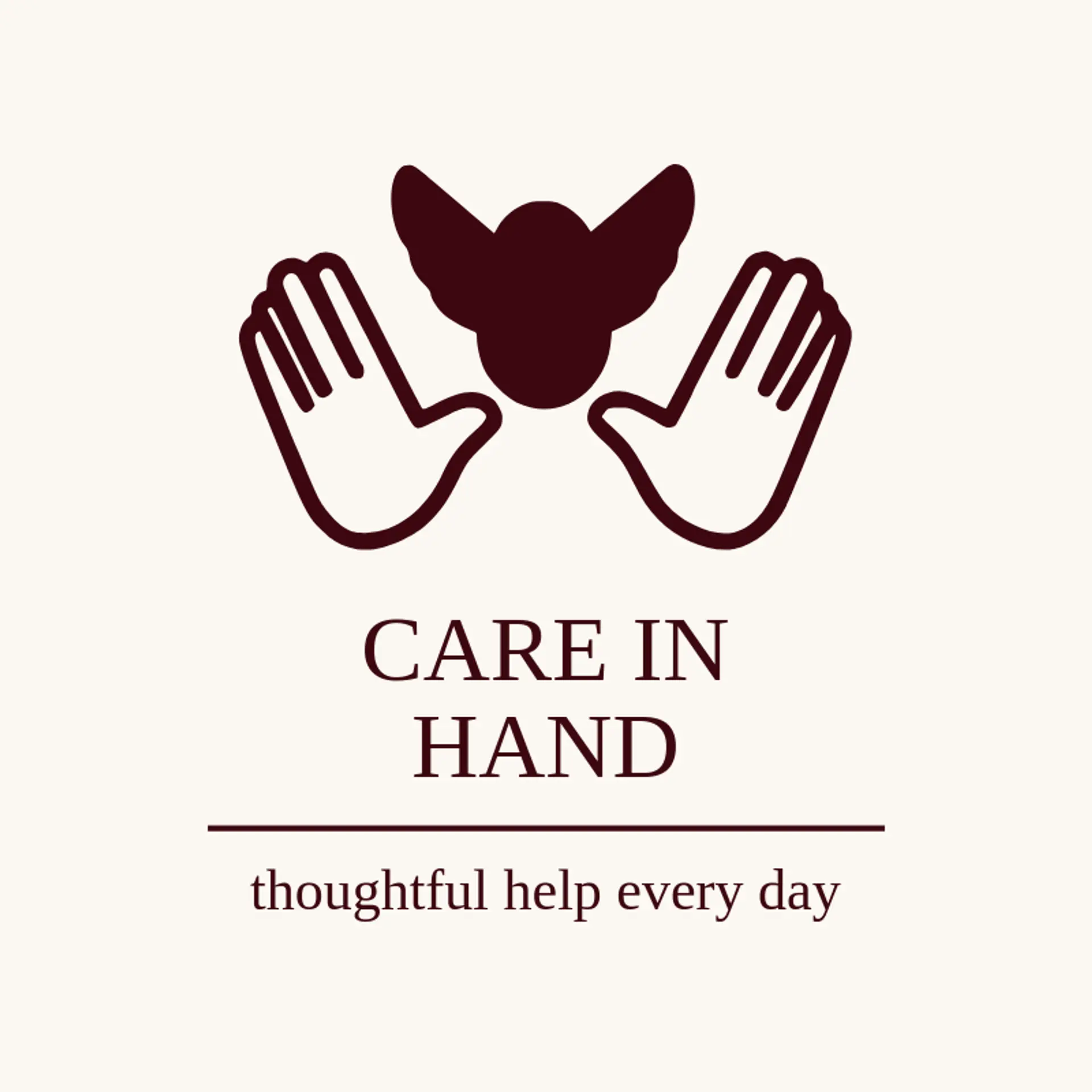 Care In Hand logo for hands