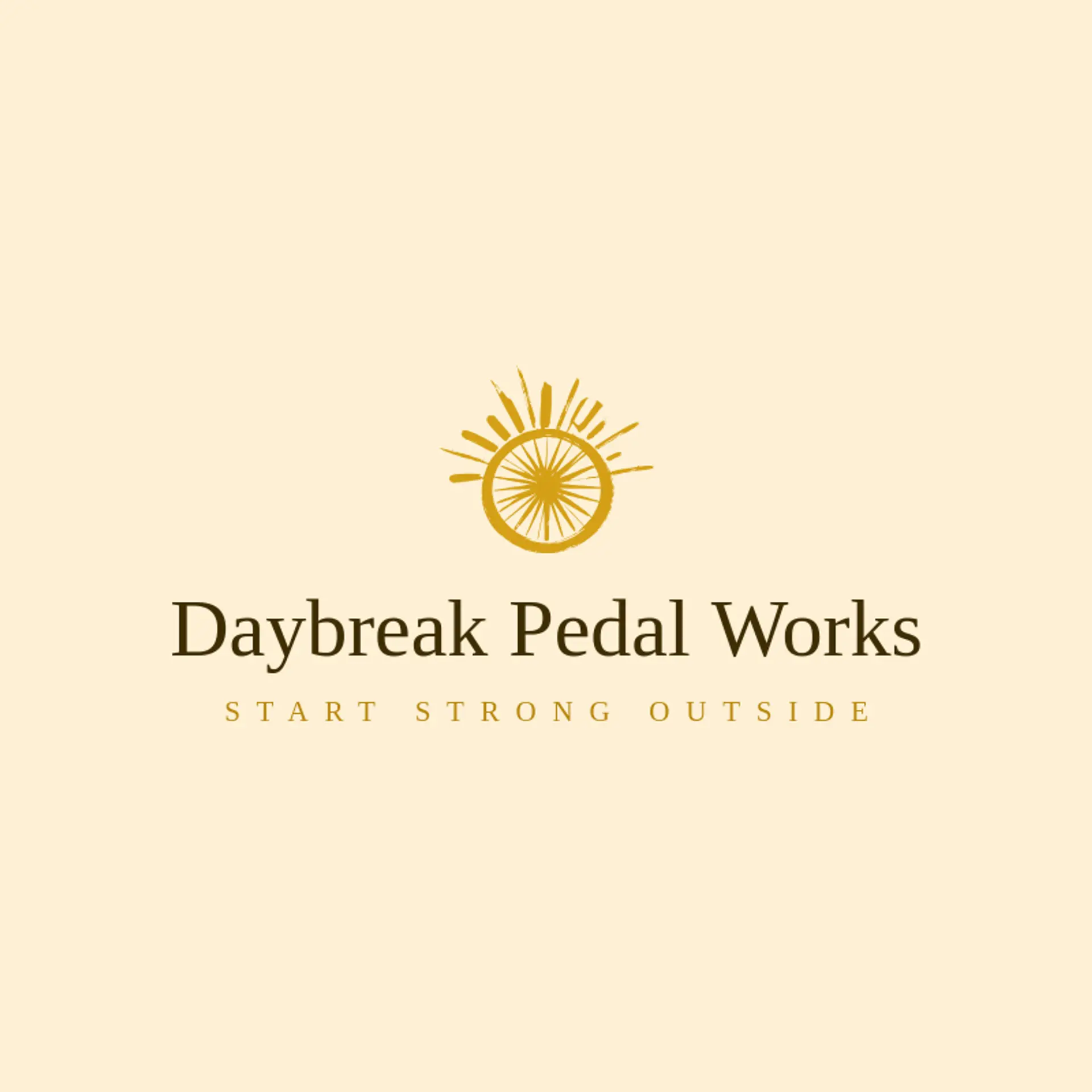 Daybreak Pedal Works logo for cycling