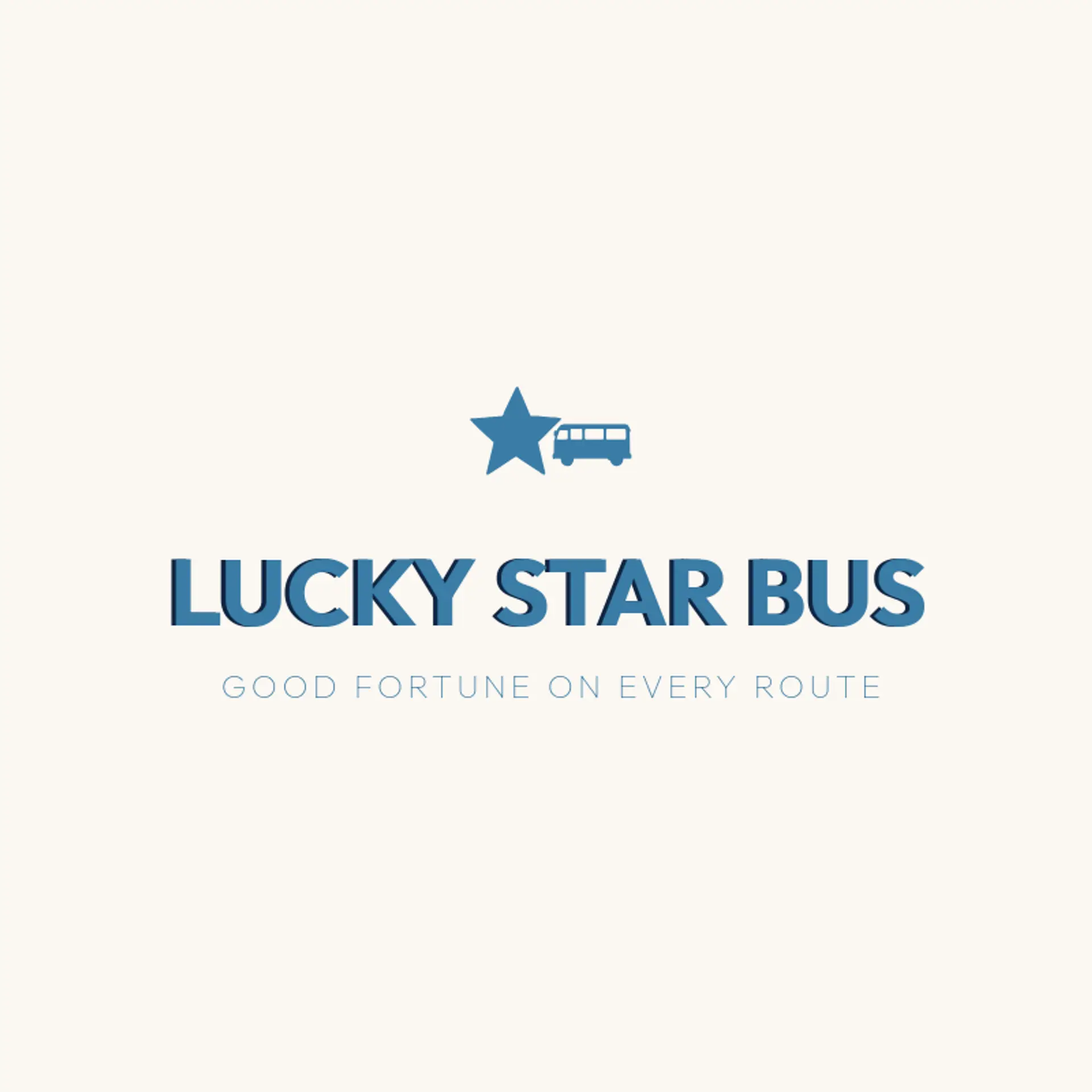 Lucky Star Bus logo for bus