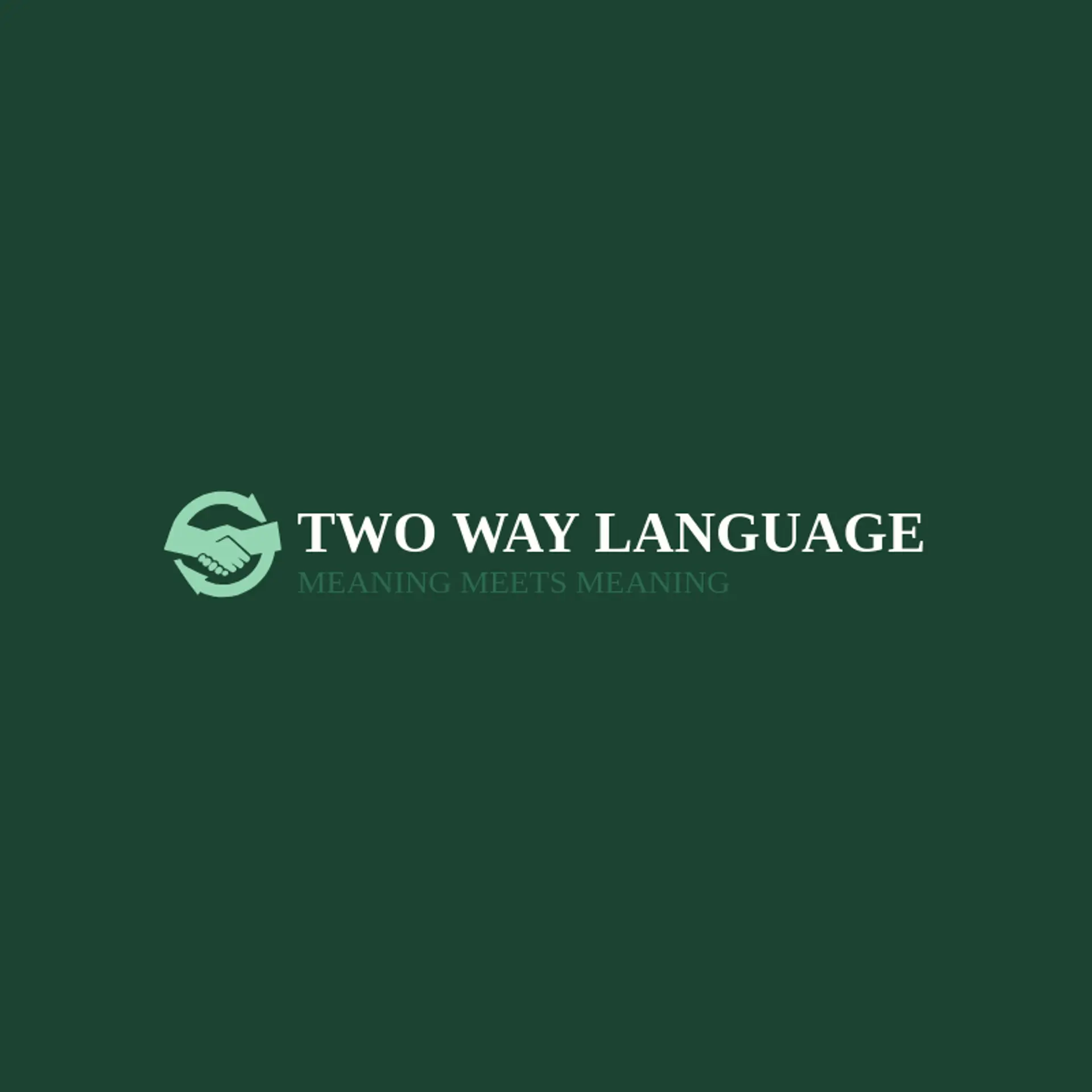 Two Way Language logo for translation