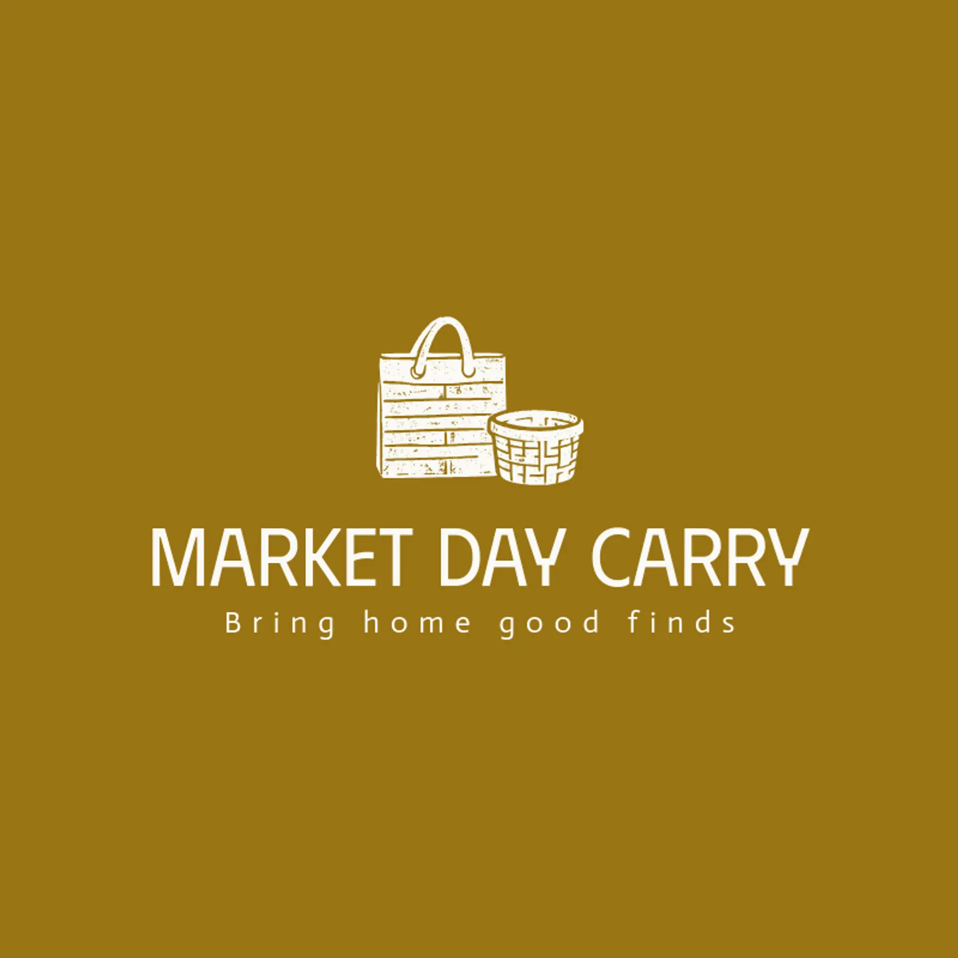 Market Day Carry logo for bag