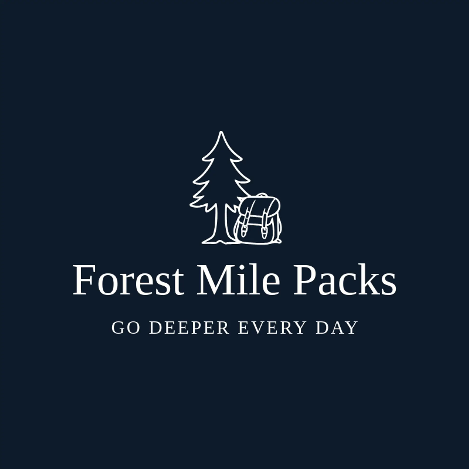Forest Mile Packs logo for backpack