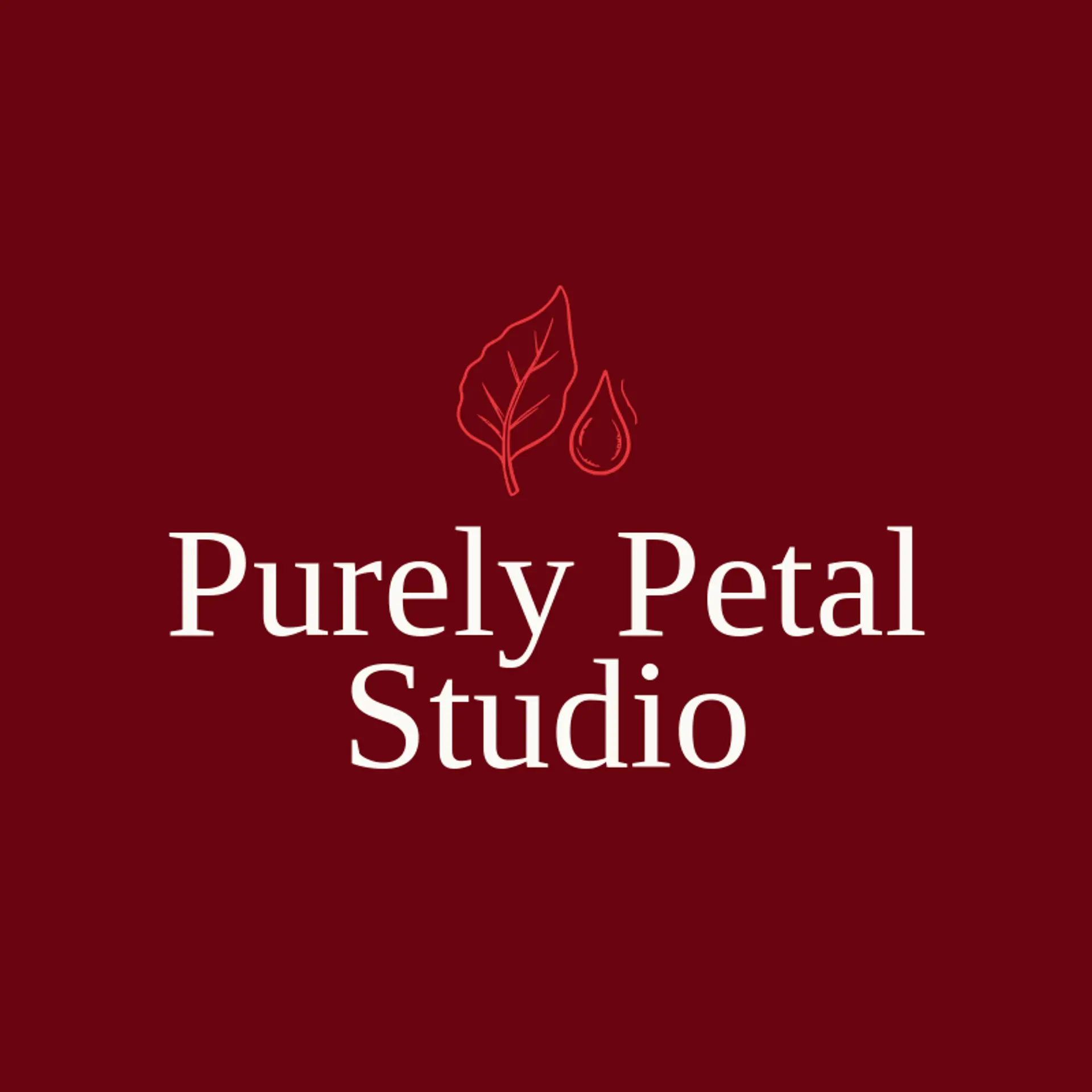 Purely Petal Studio logo for skin