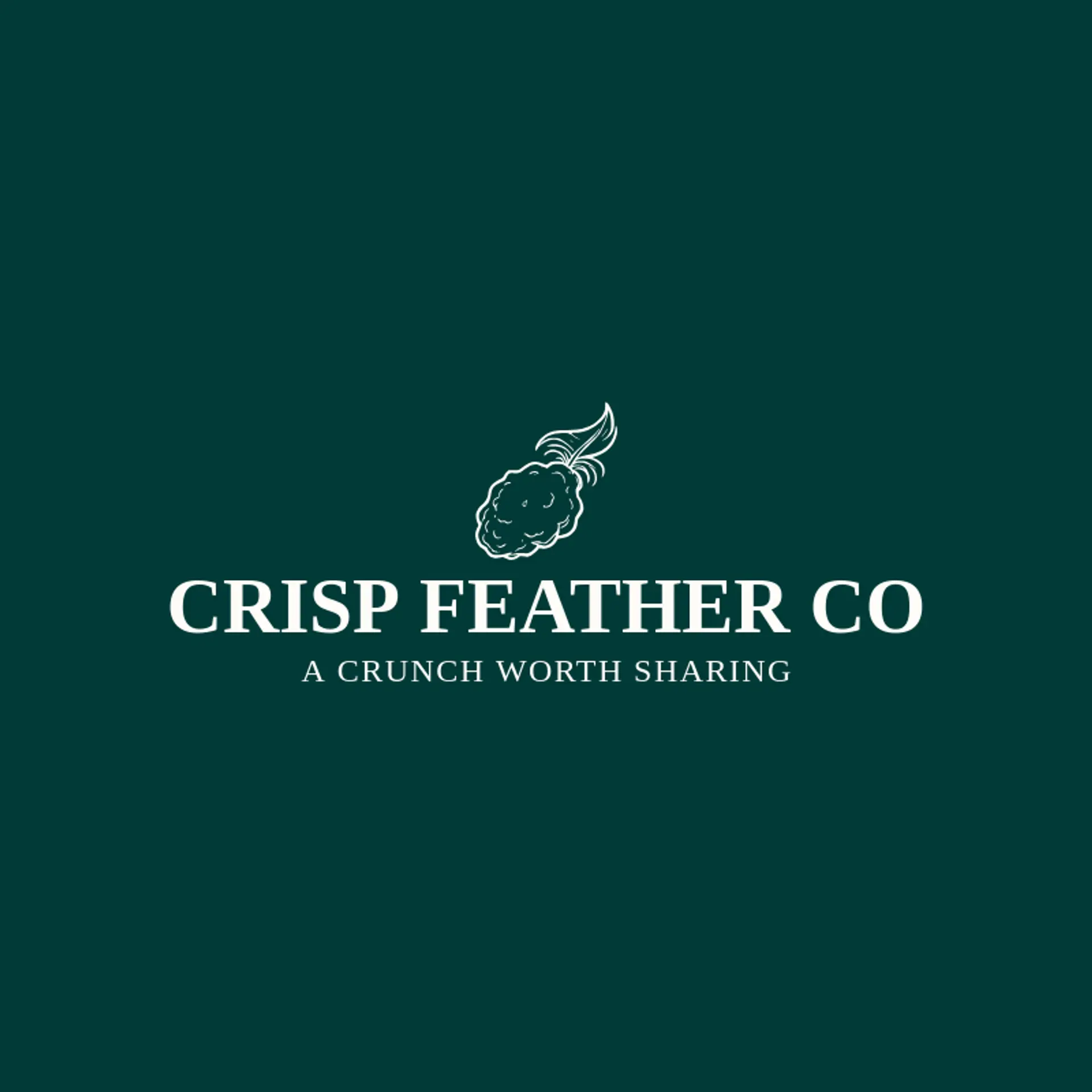 Crisp Feather Co logo for fried chicken