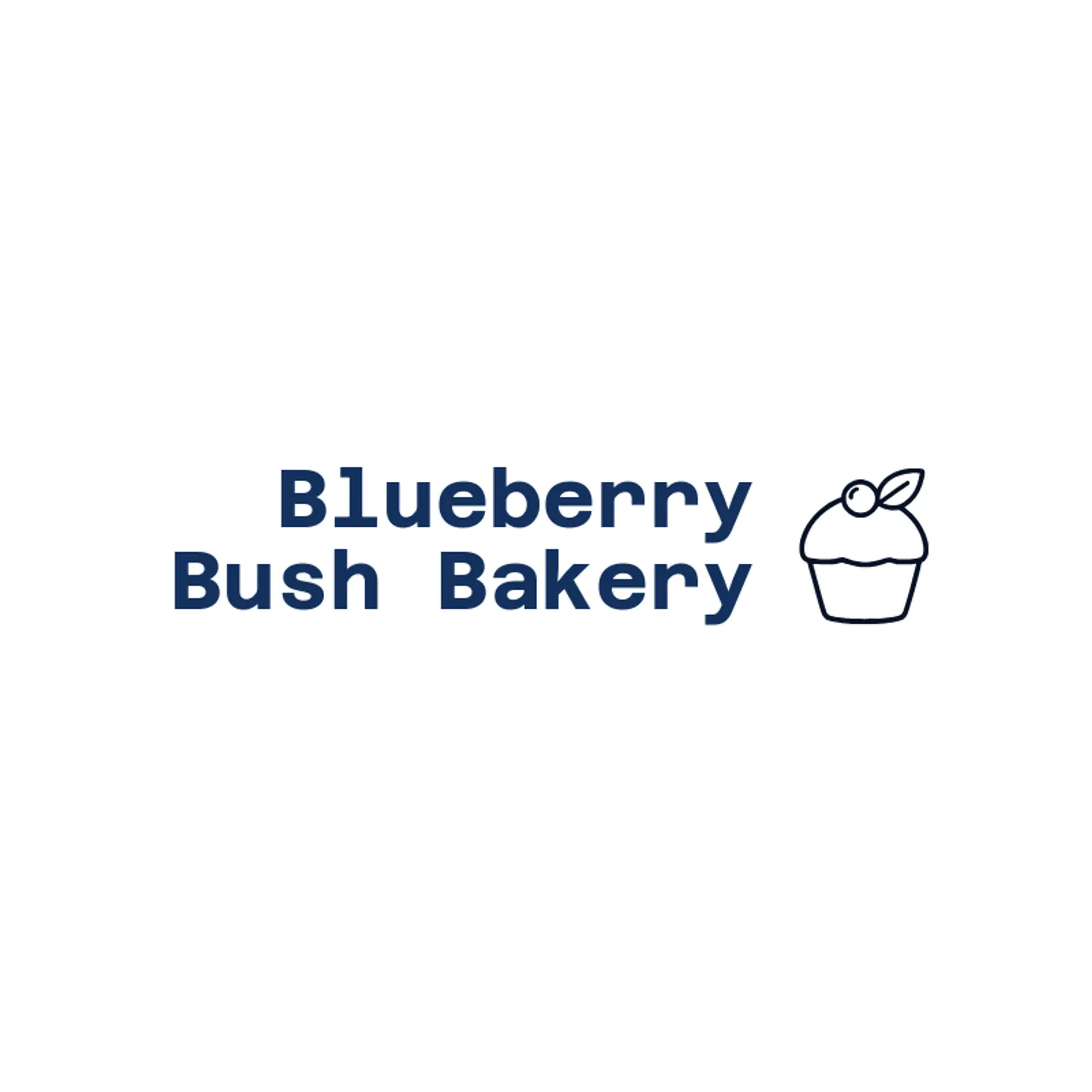 Blueberry Bush Bakery logo for cupcake