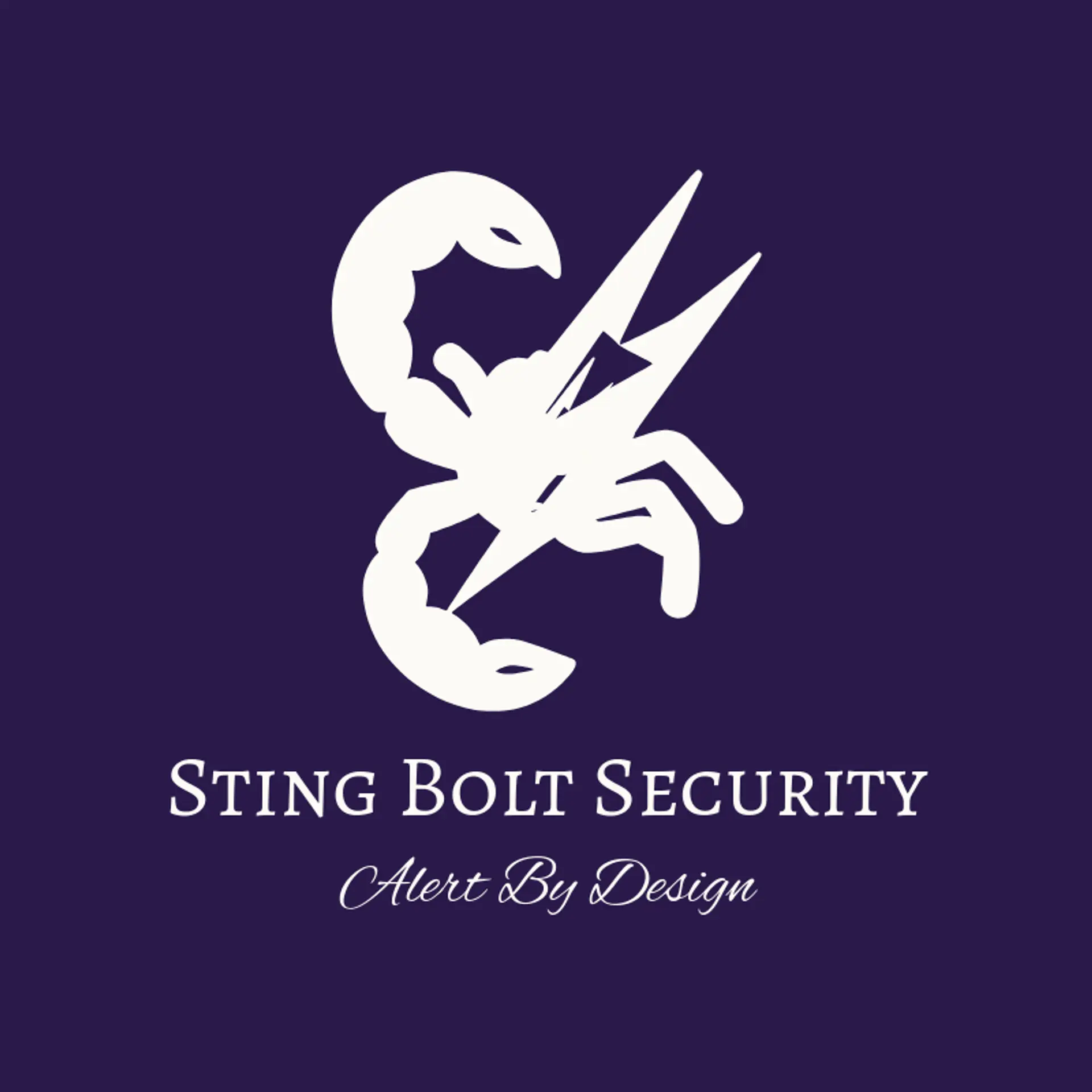 Sting Bolt Security logo for scorpion