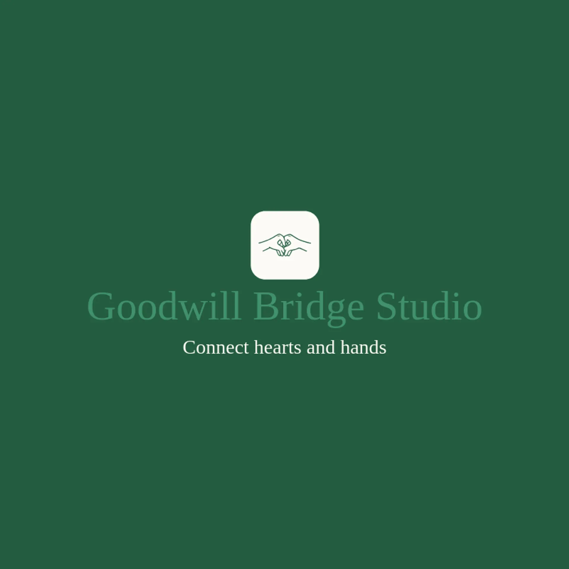 Goodwill Bridge Studio logo for mission