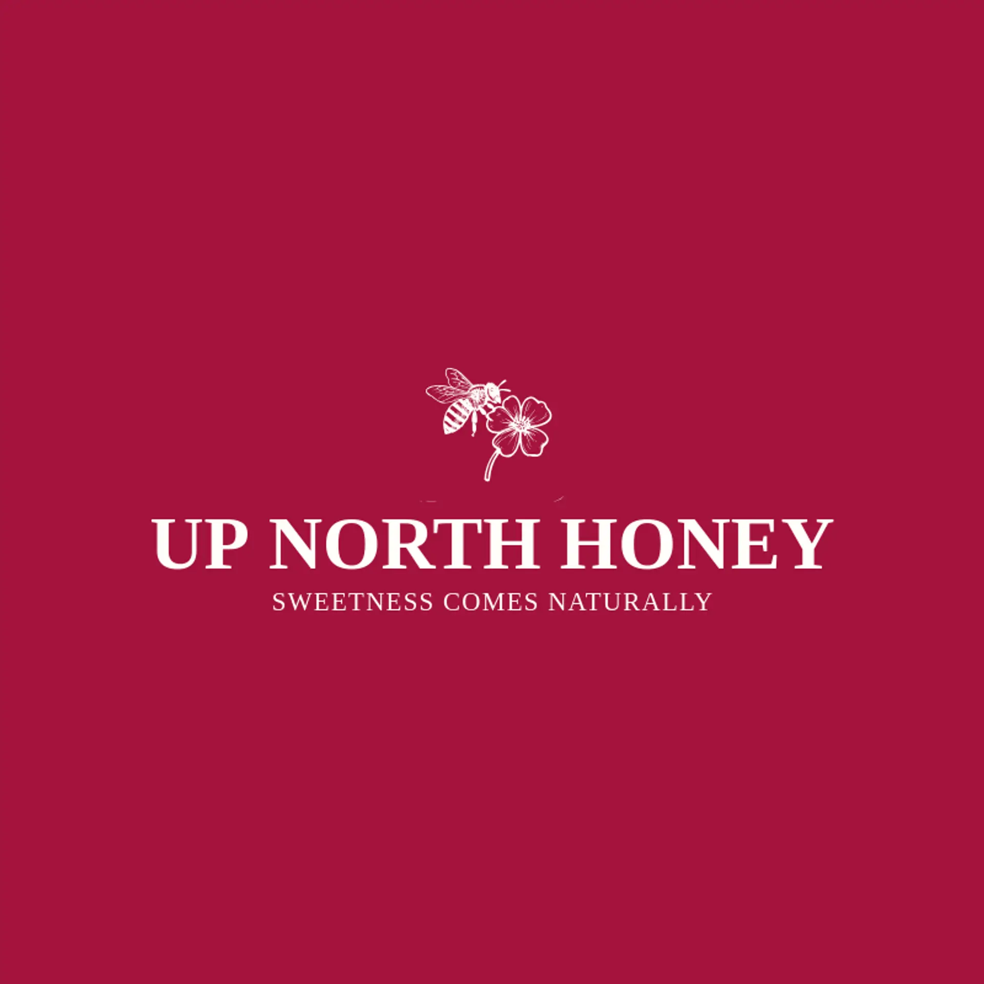 Up North Honey logo for michigan