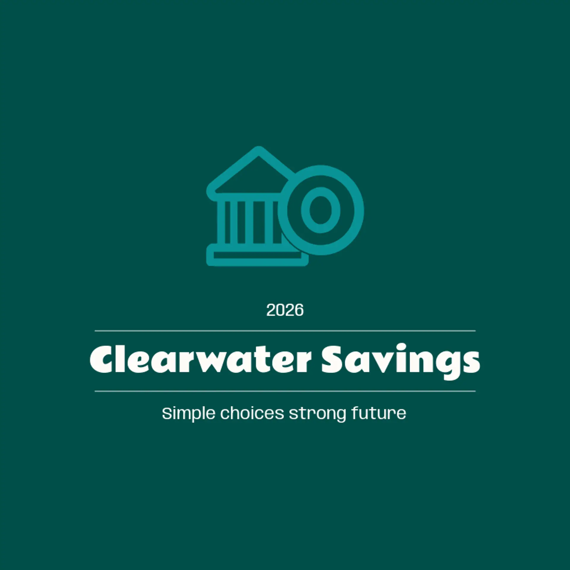 Clearwater Savings logo for bank