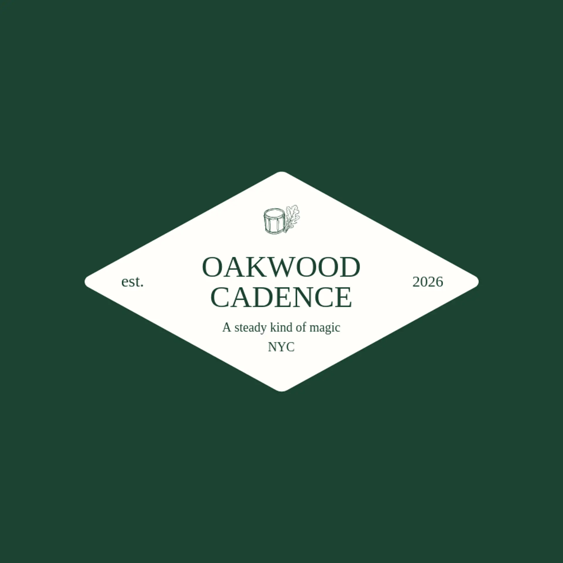 Oakwood Cadence logo for drum