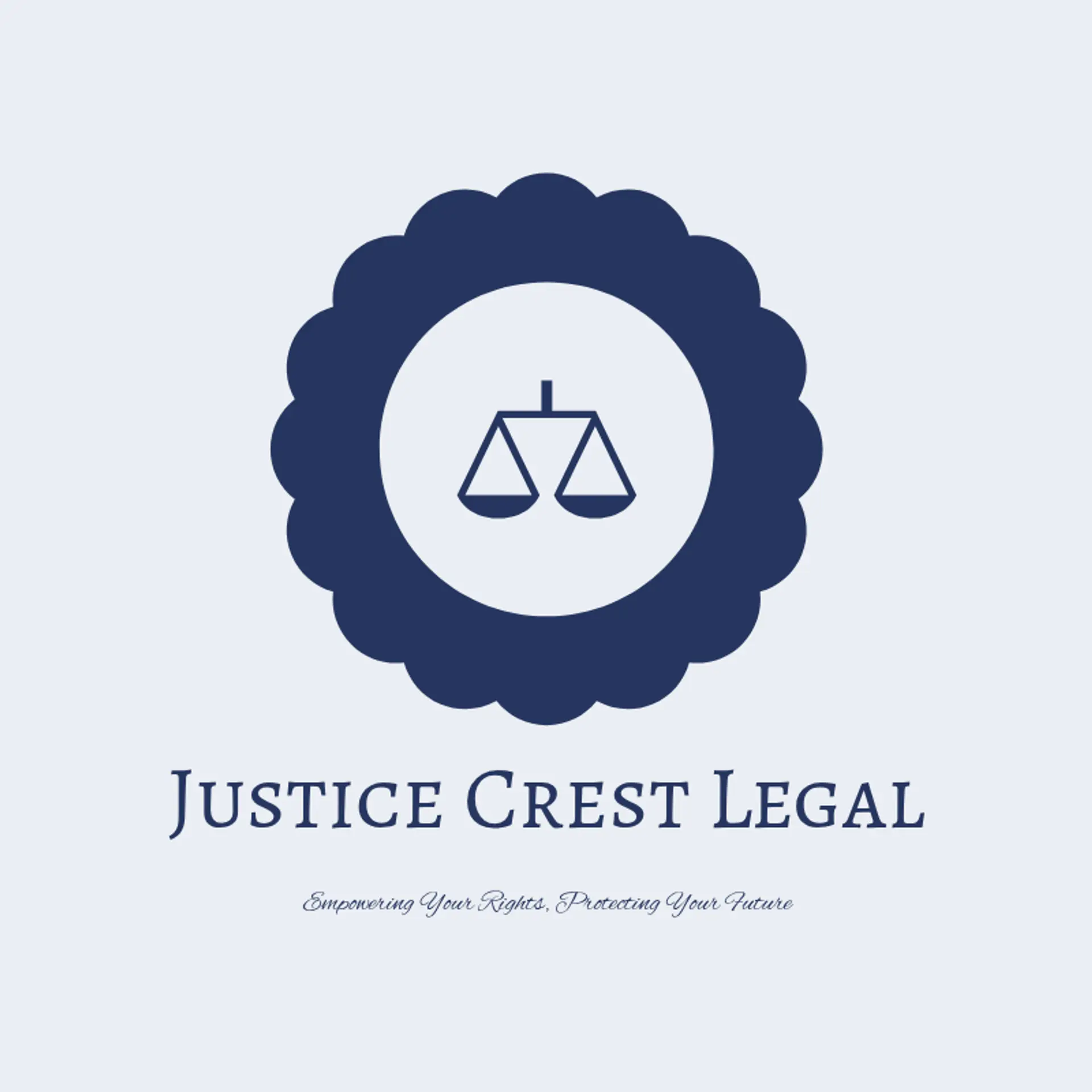 Justice Crest Legal logo for law office