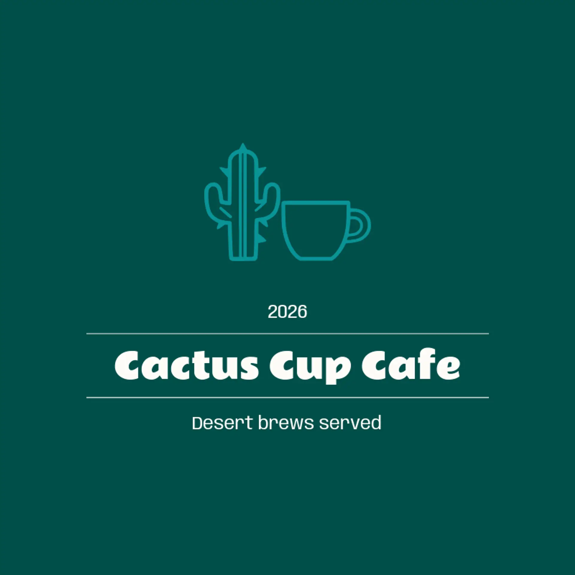Cactus Cup Cafe logo for cactus