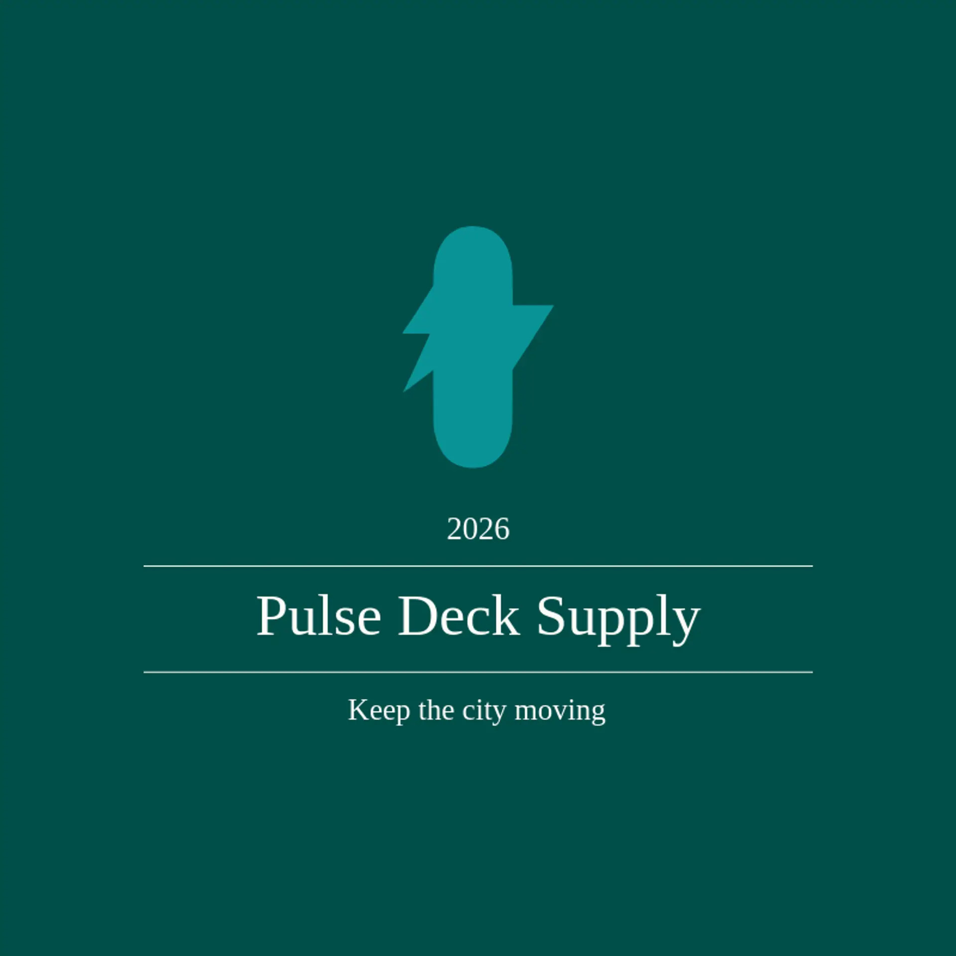 Pulse Deck Supply logo for skate