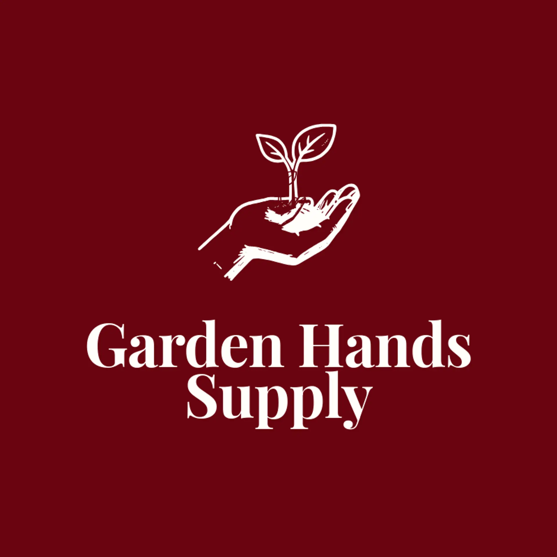 Garden Hands Supply logo for hand