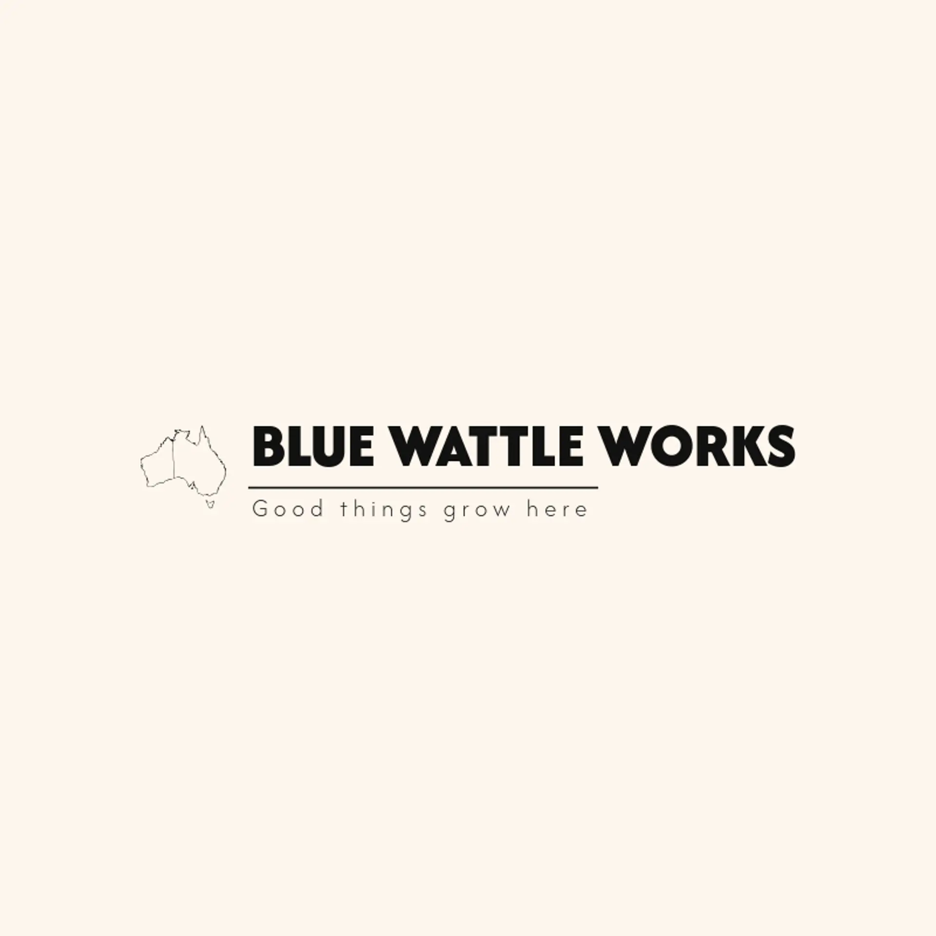 Blue Wattle Works logo for australia