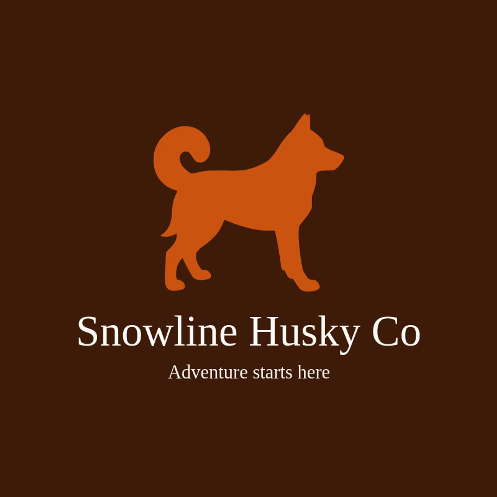Snowline Husky Co logo for husky