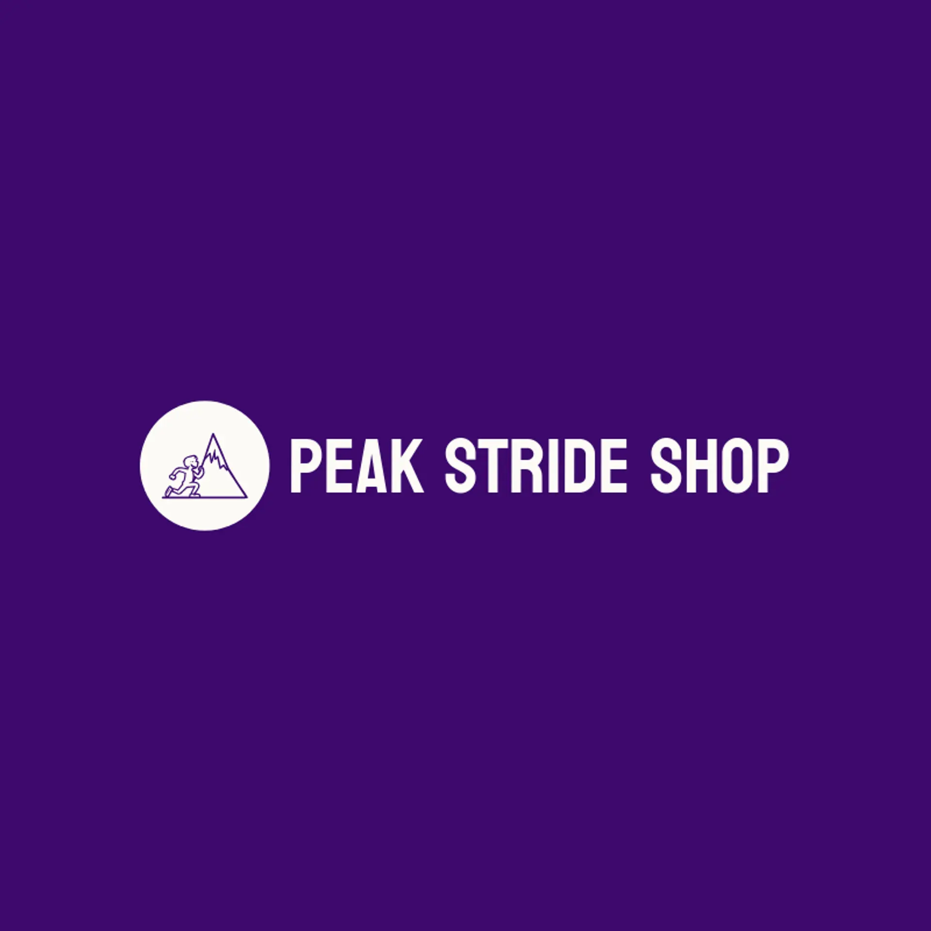Peak Stride Shop logo for track