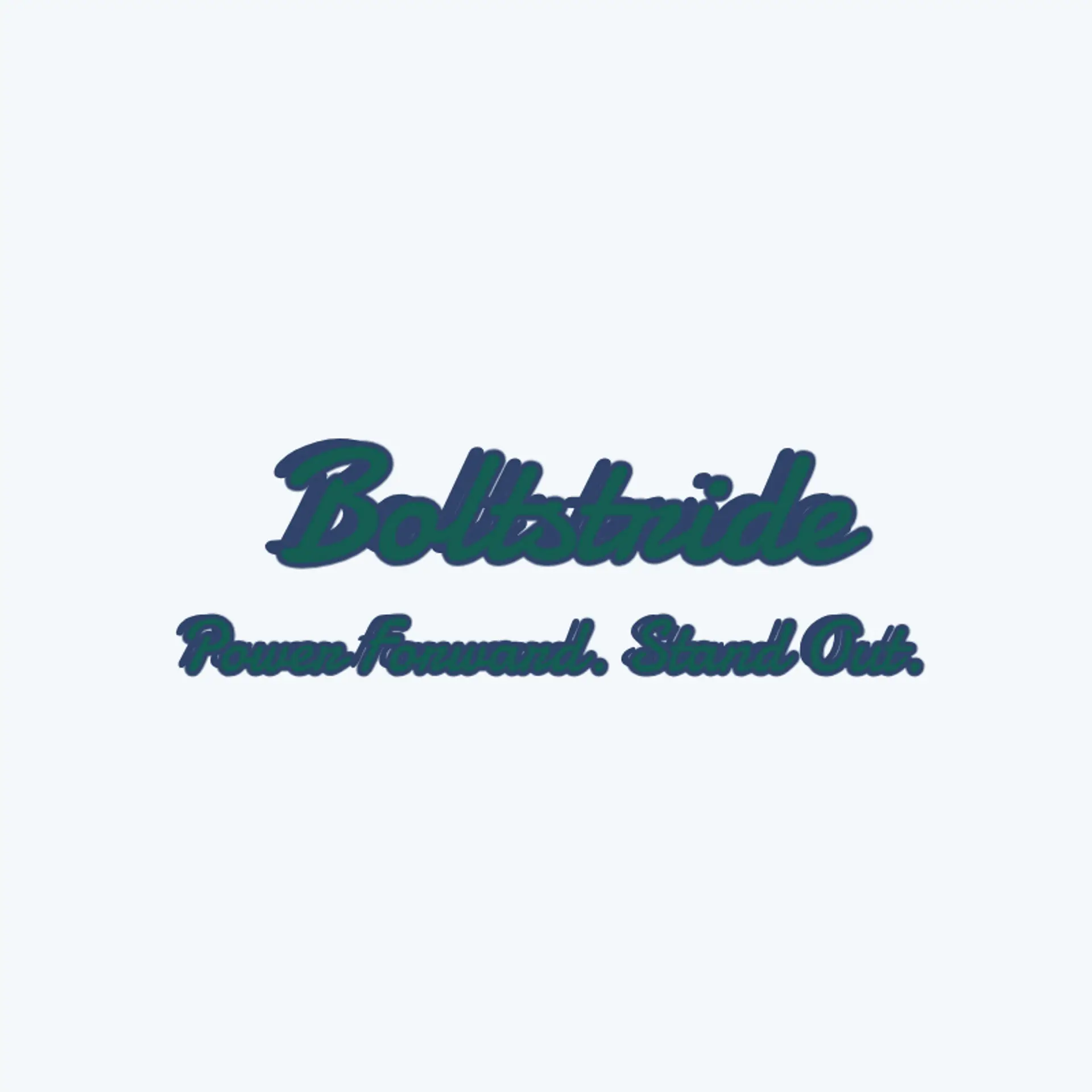 BoltStride logo for sports brand