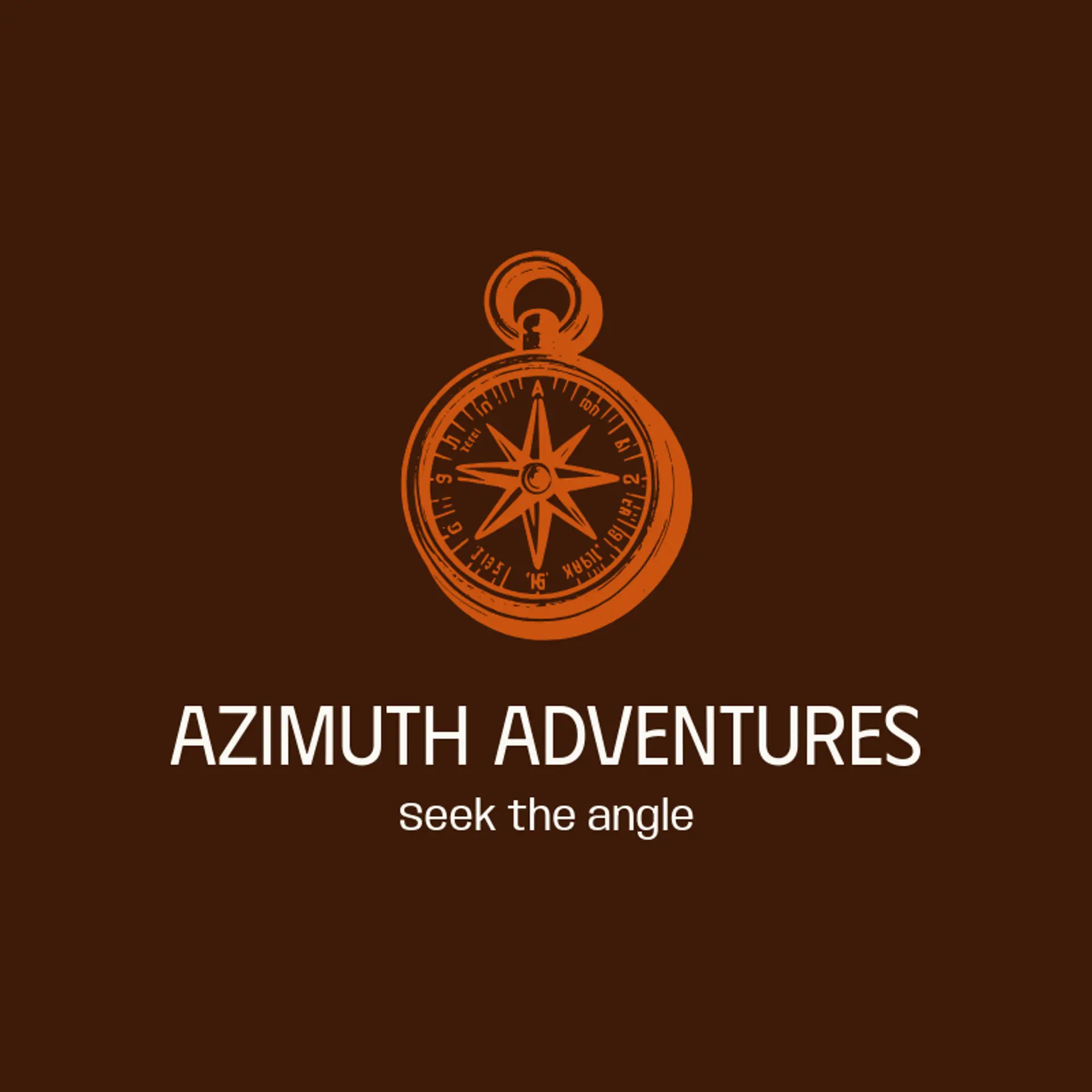 Azimuth Adventures logo for compass