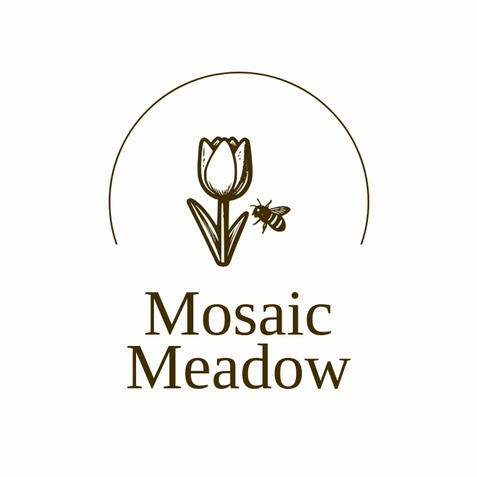 Mosaic Meadow logo for stained glass
