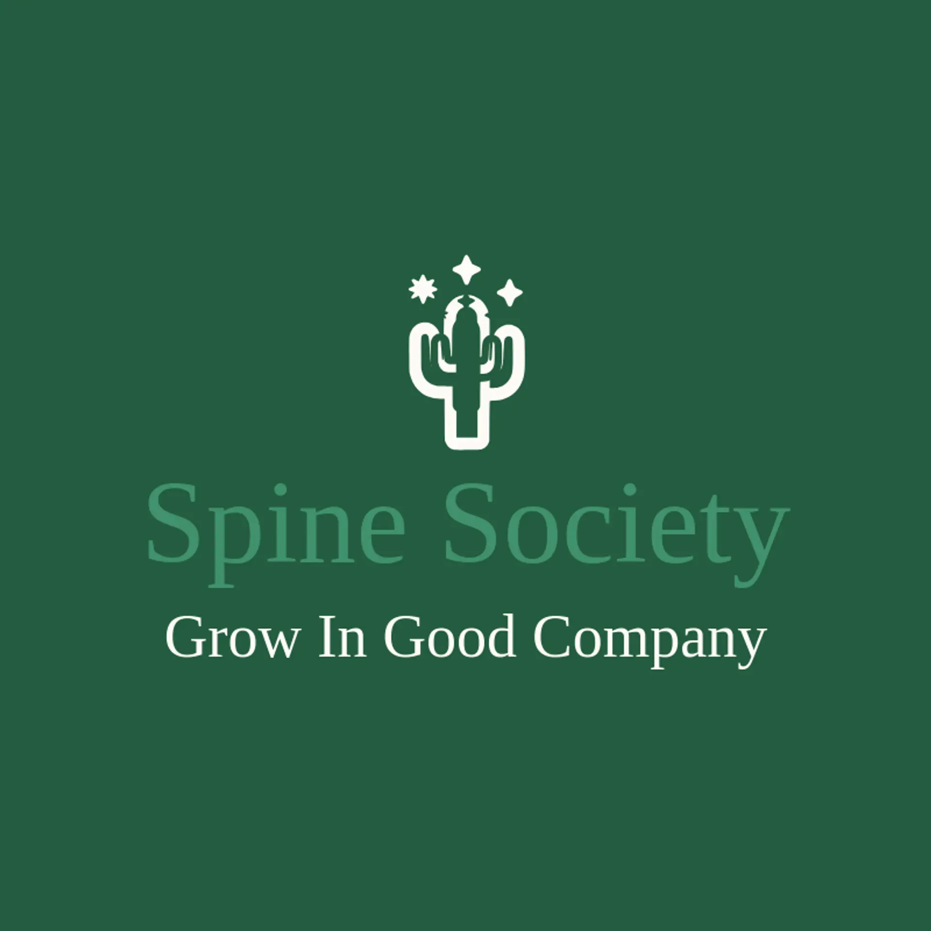 Spine Society logo for prickly