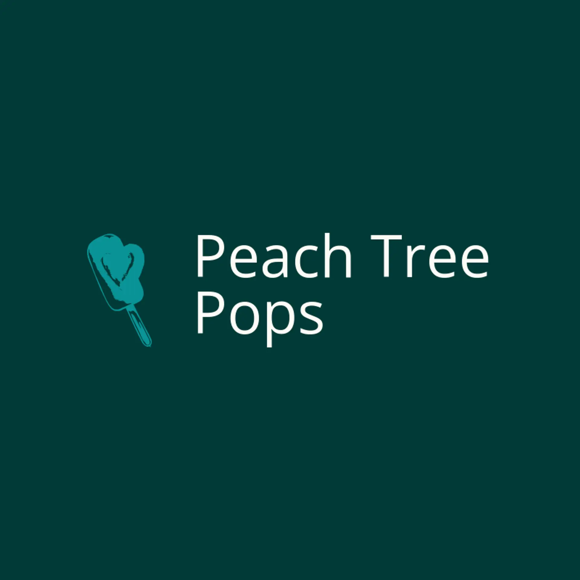 Peach Tree Pops logo for popsicle