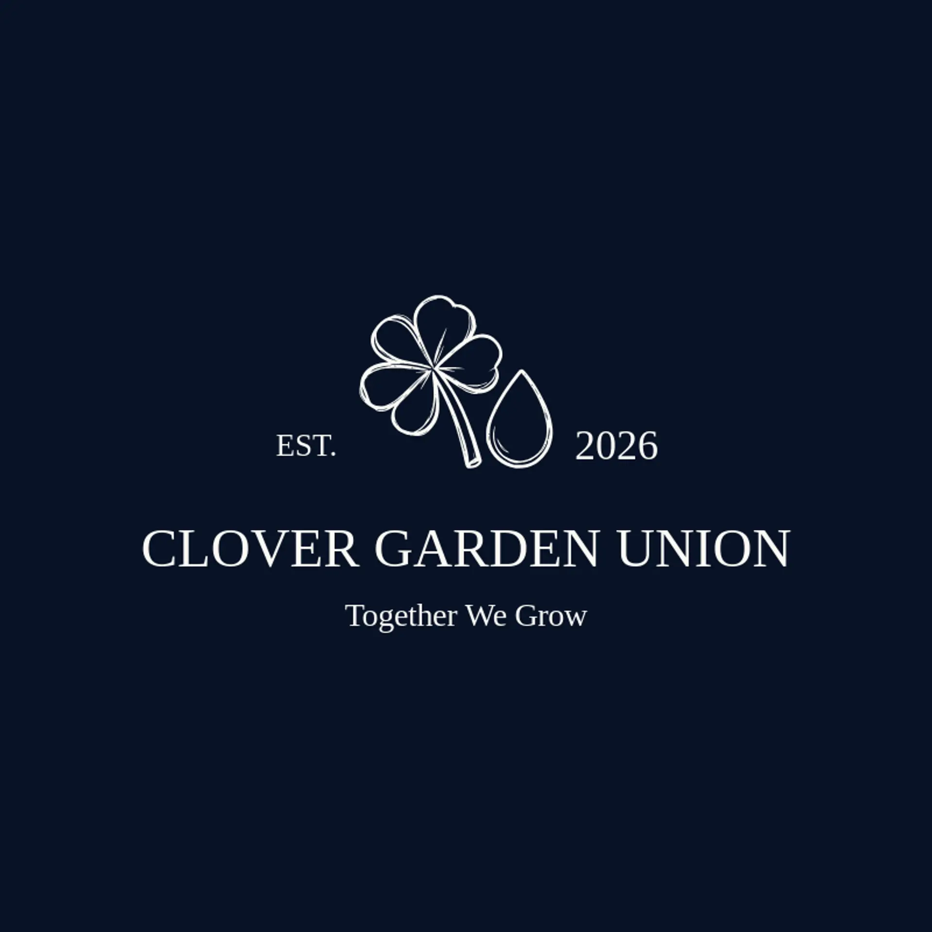 Clover Garden Union logo for clover
