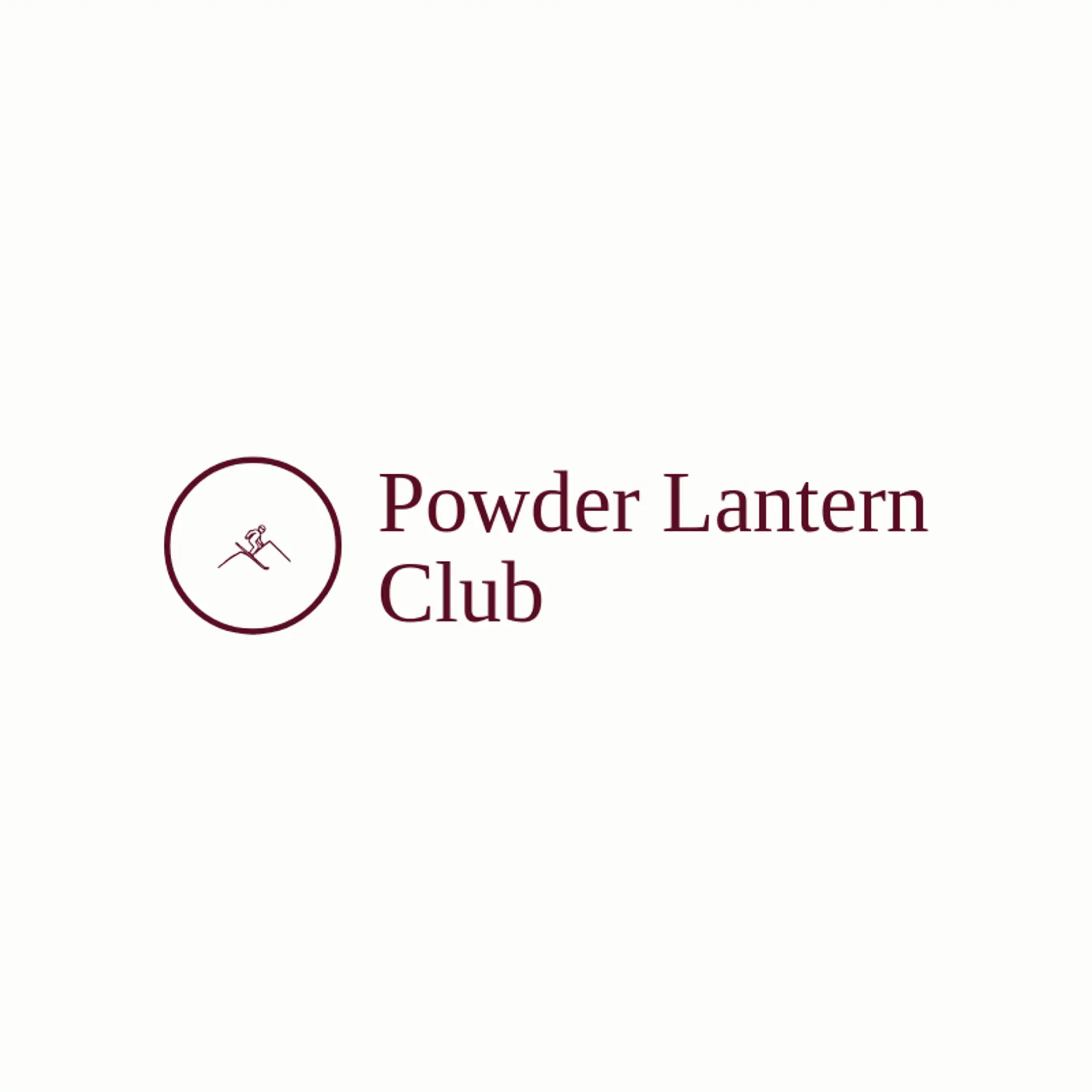 Powder Lantern Club logo for skiing