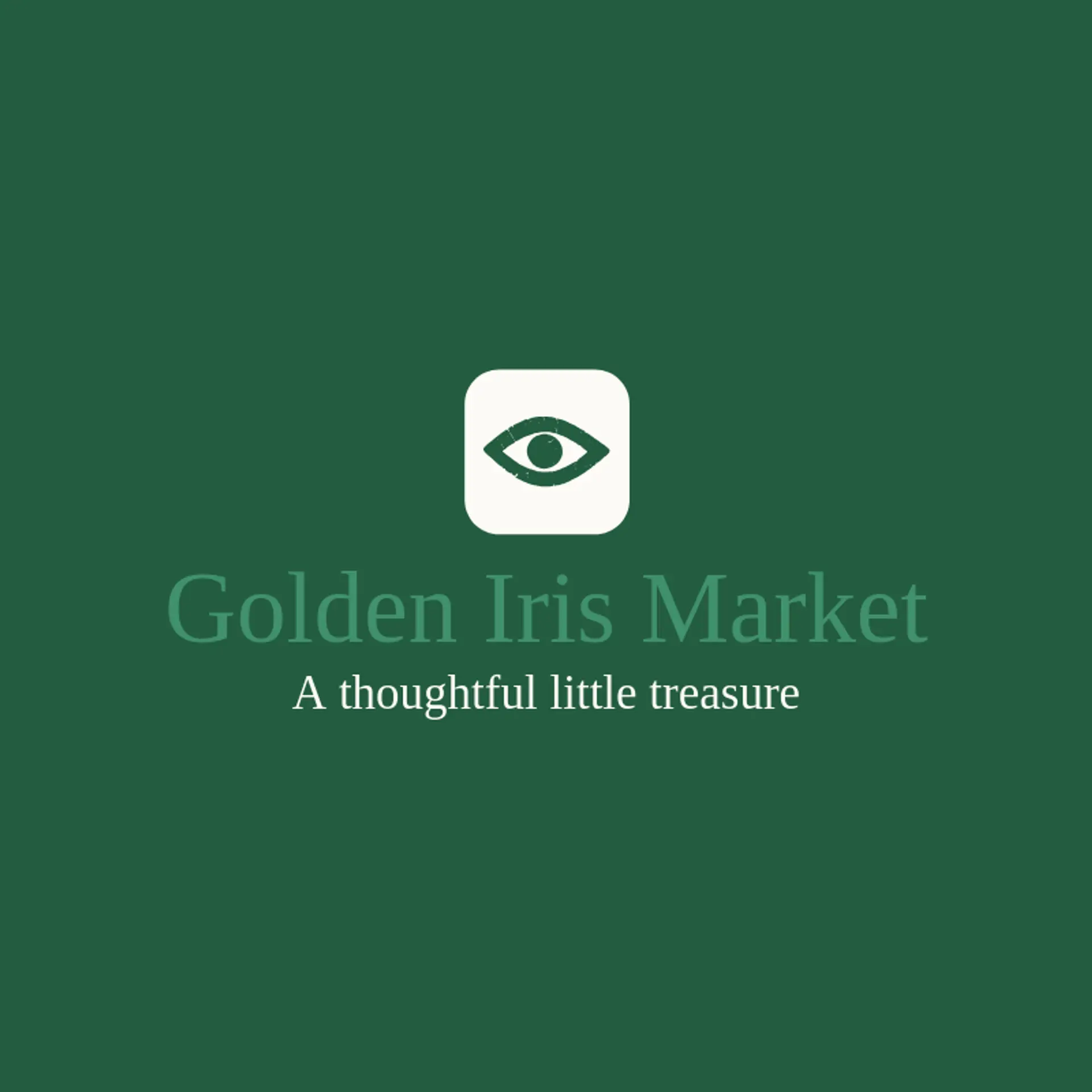 Golden Iris Market logo for evil eye