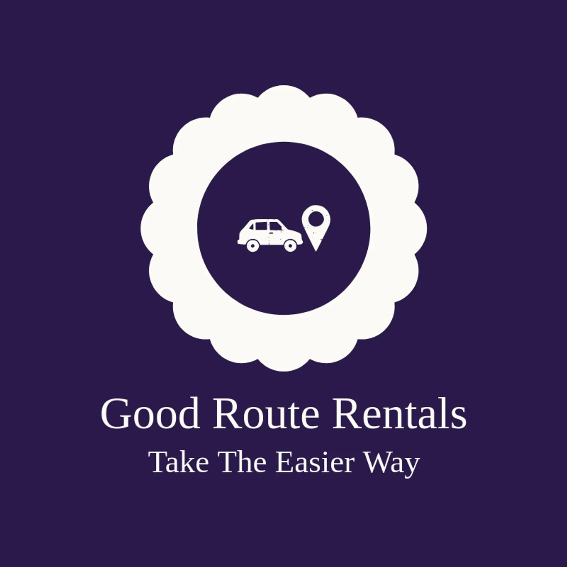 Good Route Rentals logo for car rental