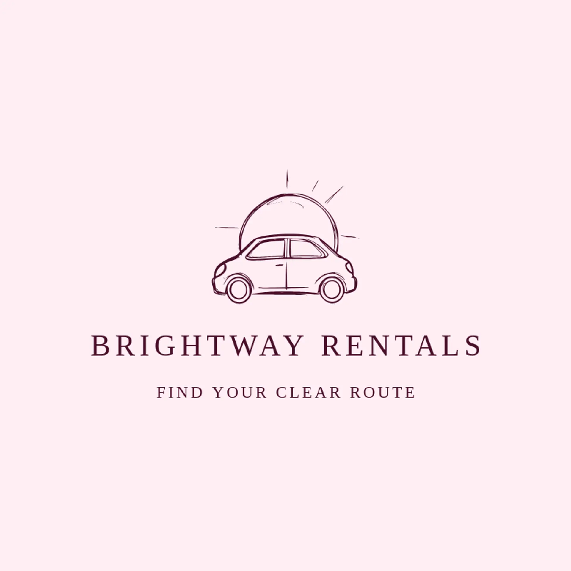 Brightway Rentals logo for car rental