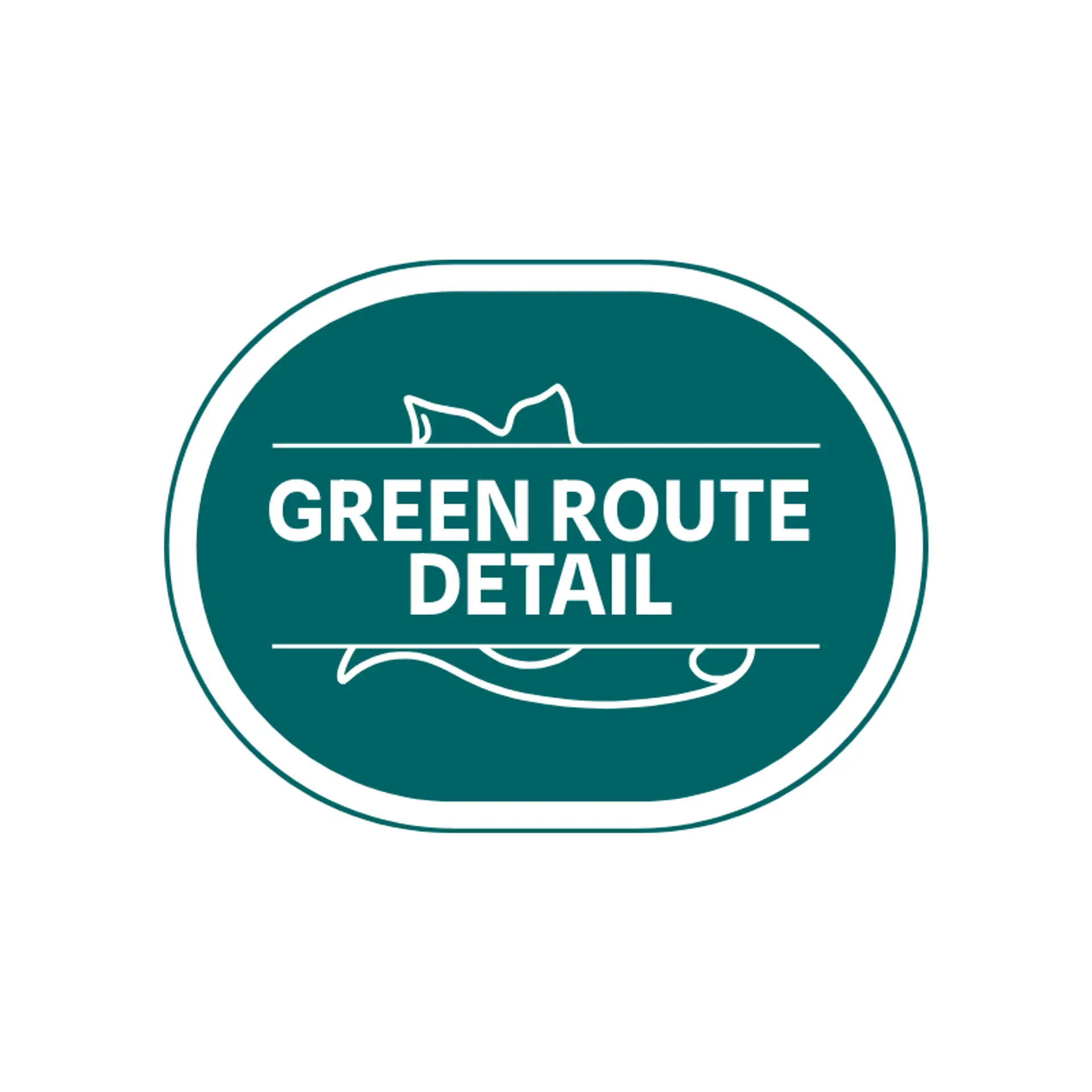Green Route Detail logo for car detailing