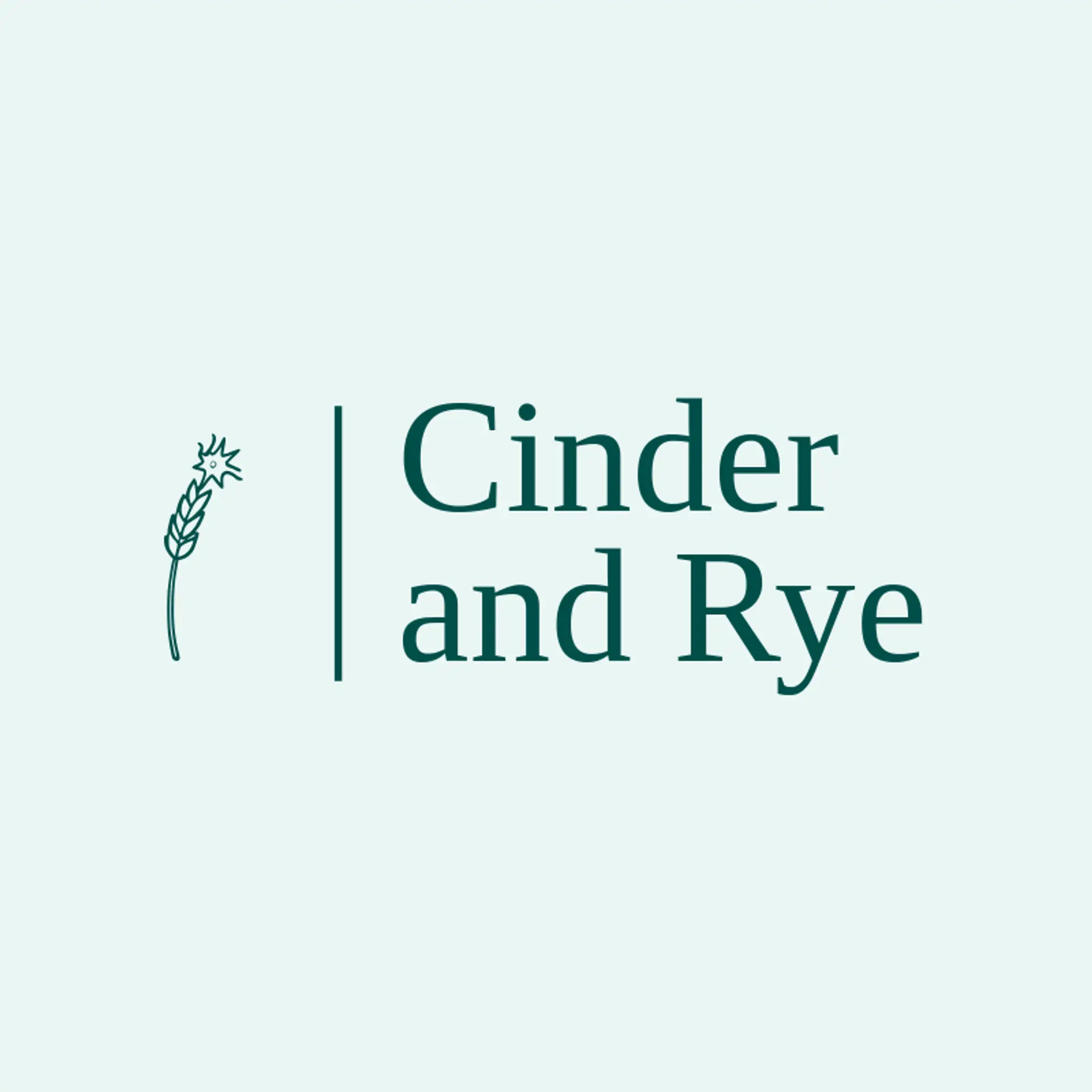 Cinder and Rye logo for speakeasy