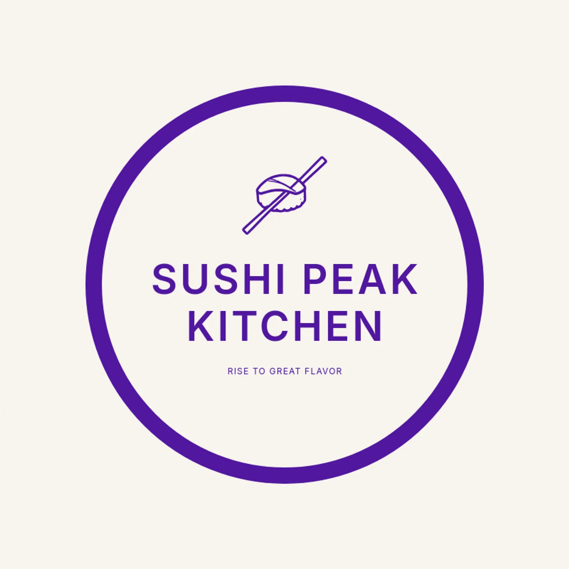 Sushi Peak Kitchen logo for sushi