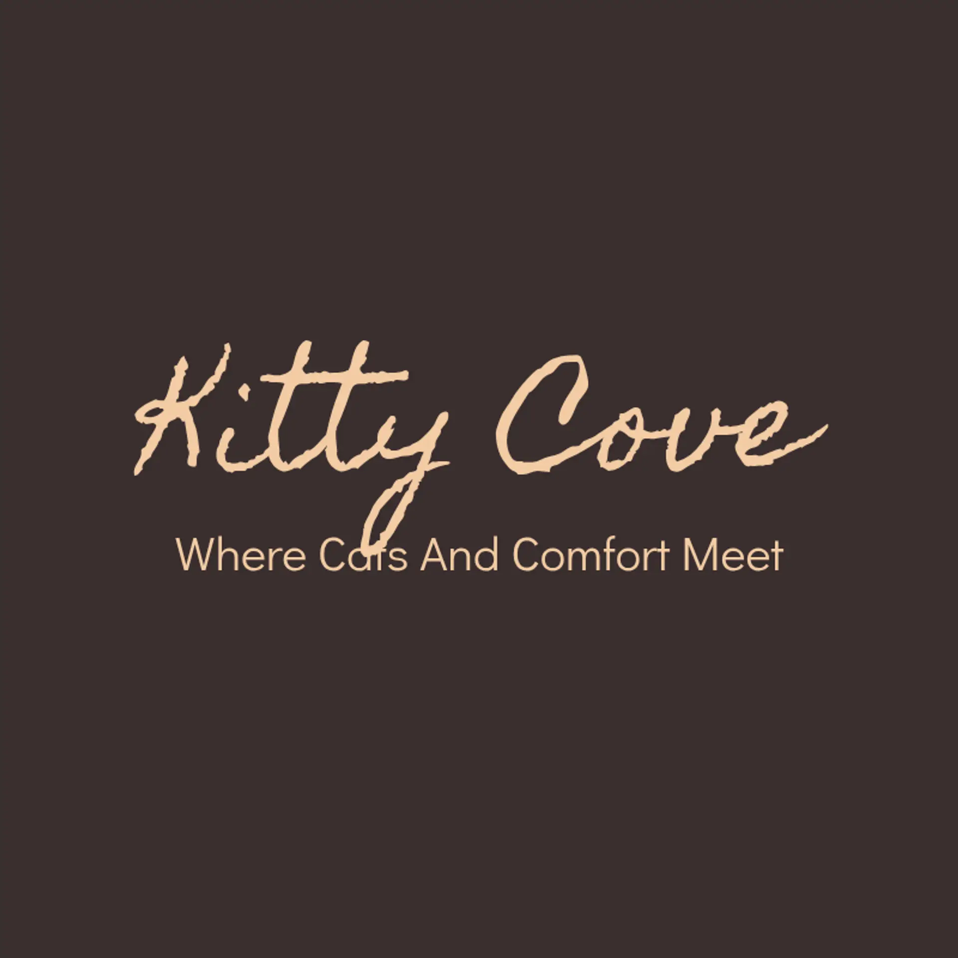 Kitty Cove logo for cat cafe