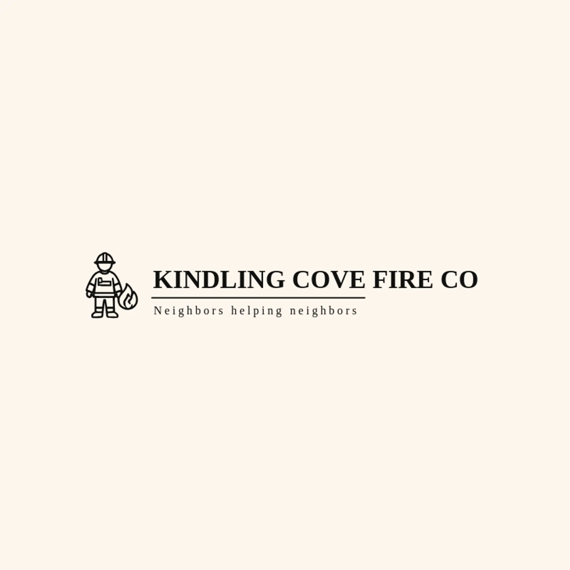 Kindling Cove Fire Co logo for fireman