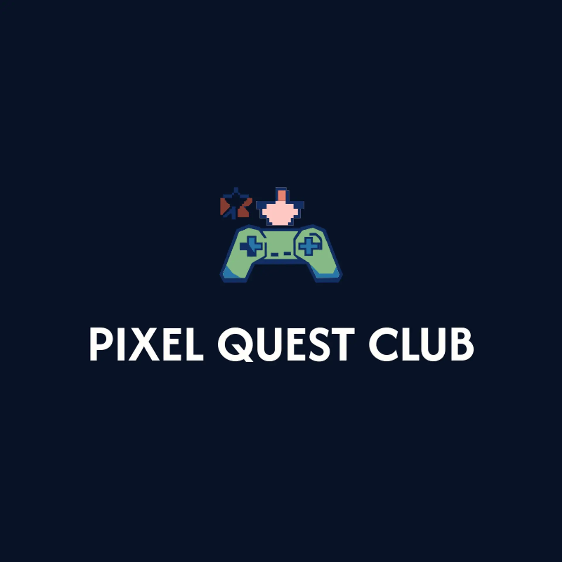 Pixel Quest Club logo for gamer