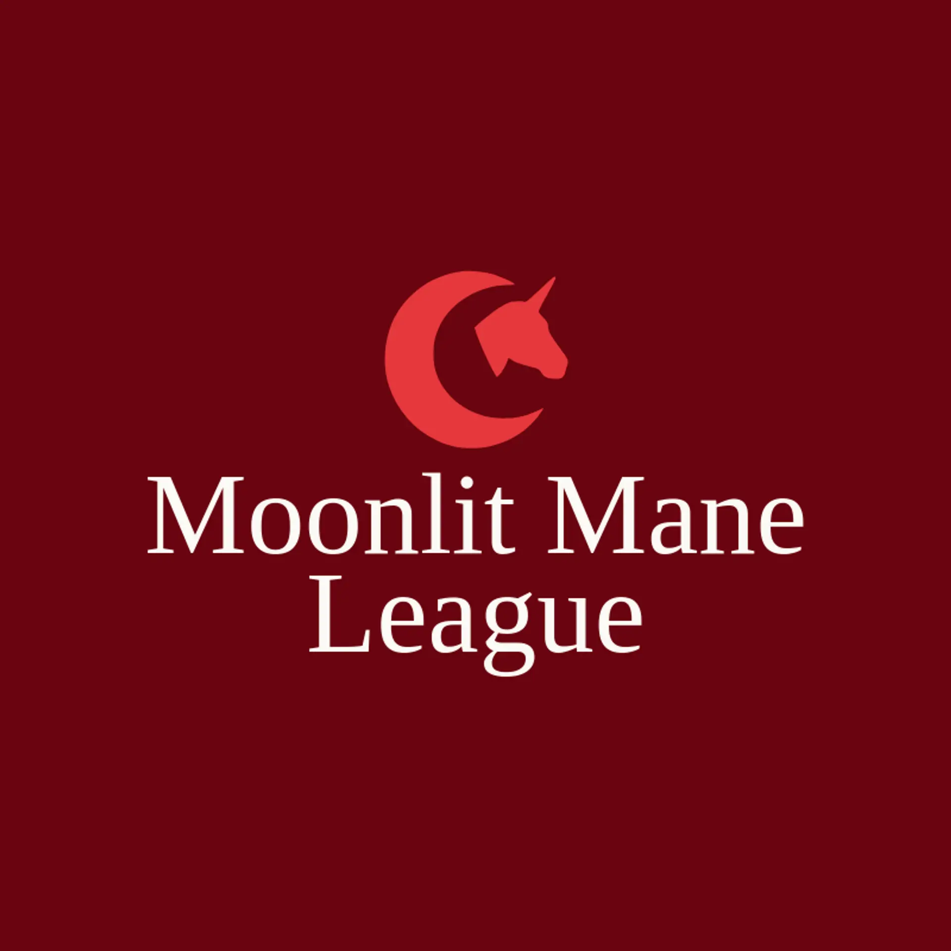 Moonlit Mane League logo for unicorn