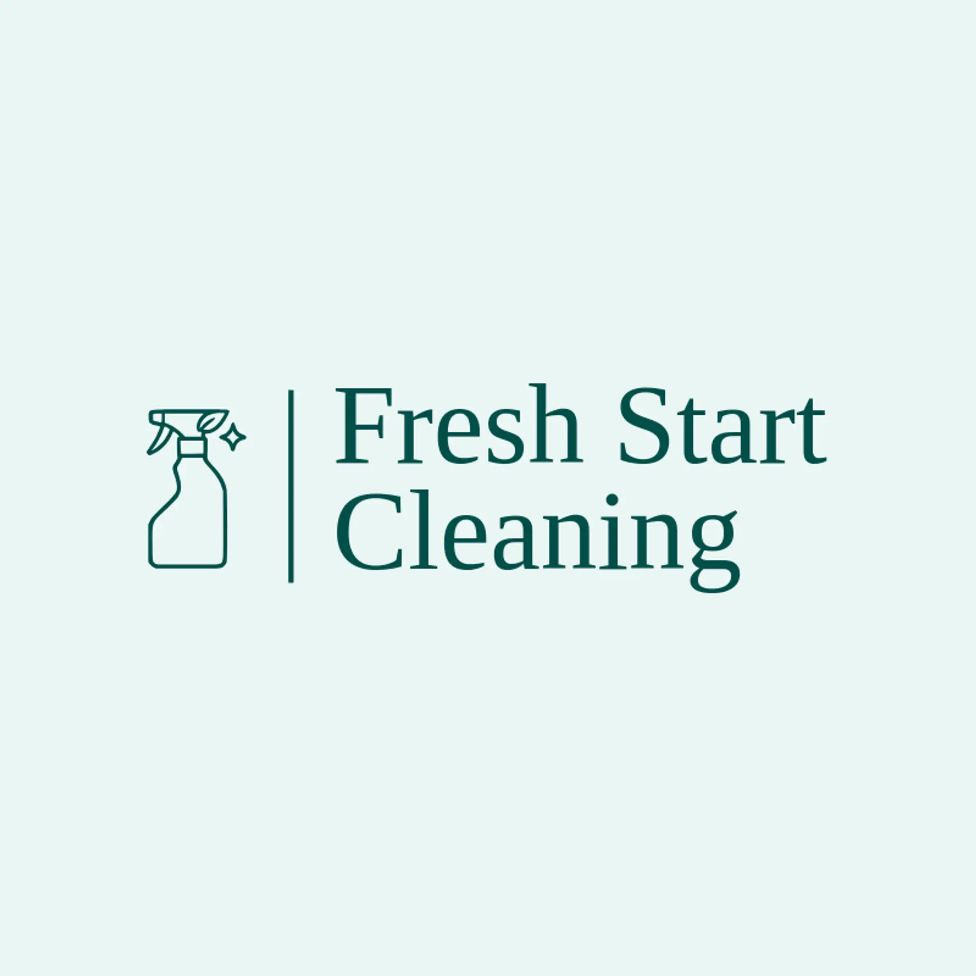 Fresh Start Cleaning logo for small business