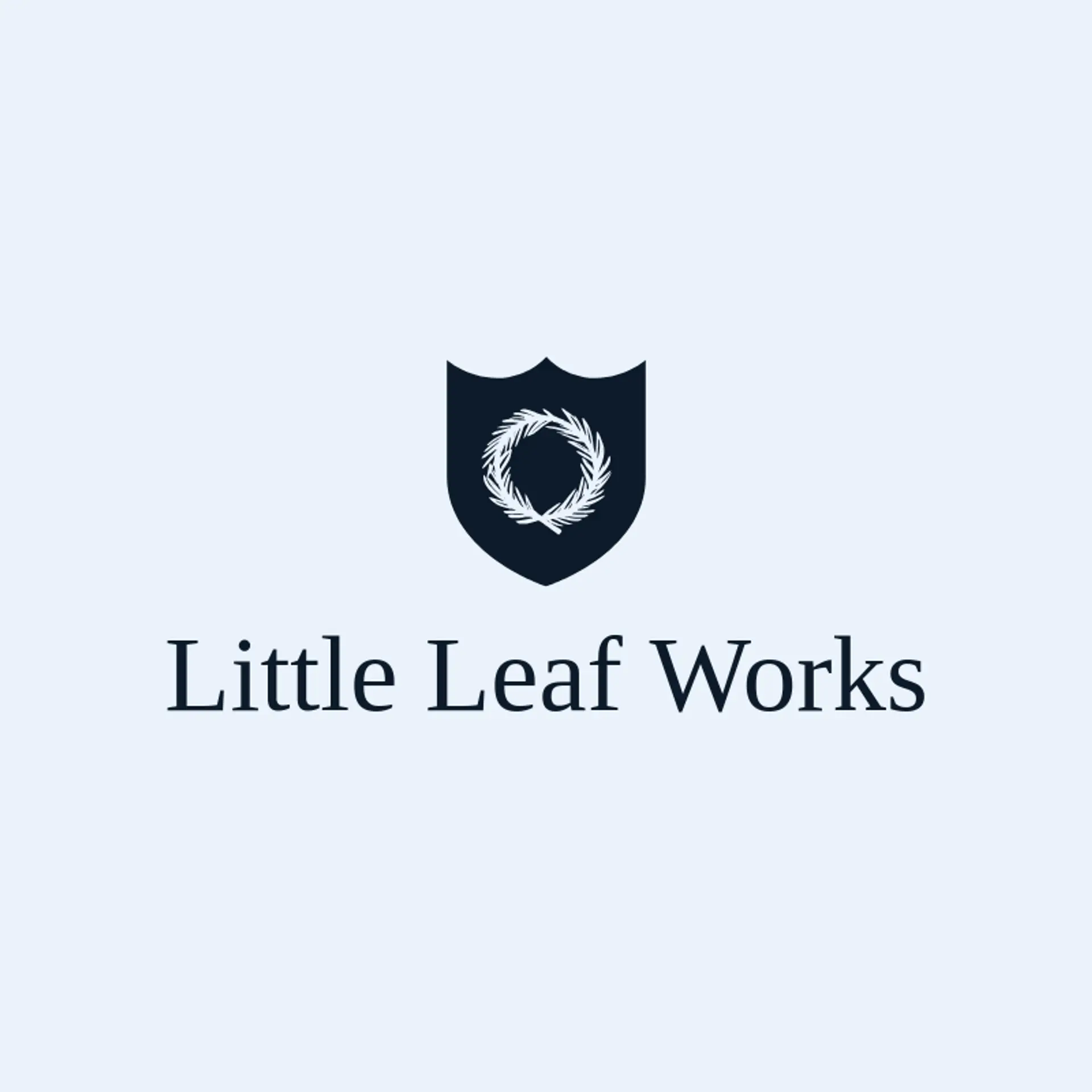 Little Leaf Works logo for wreath